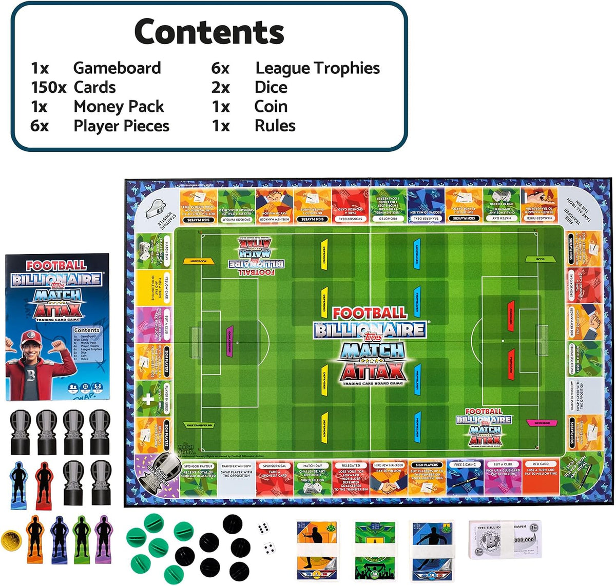 Football Billionaire Match Attax Board Game