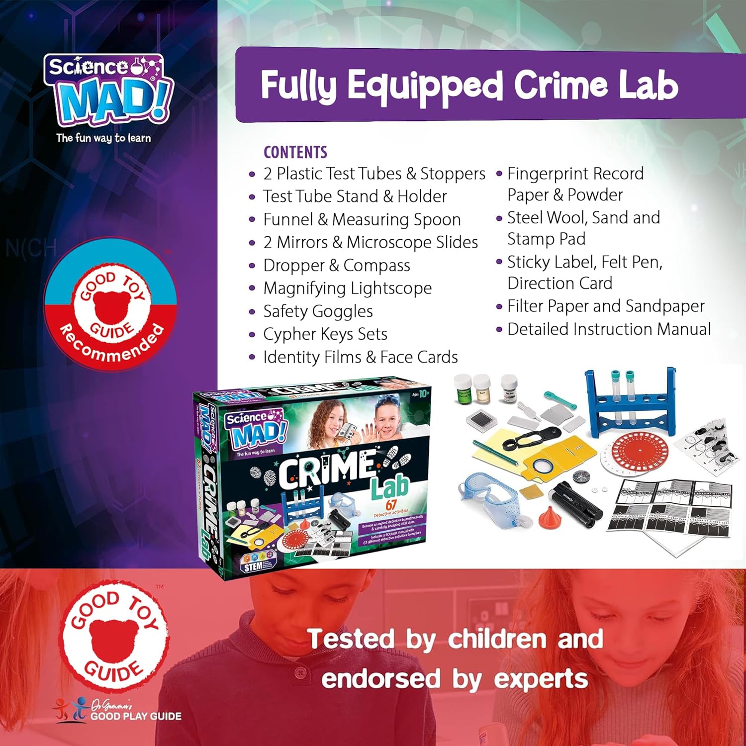 Science Mad Crime Lab Playset