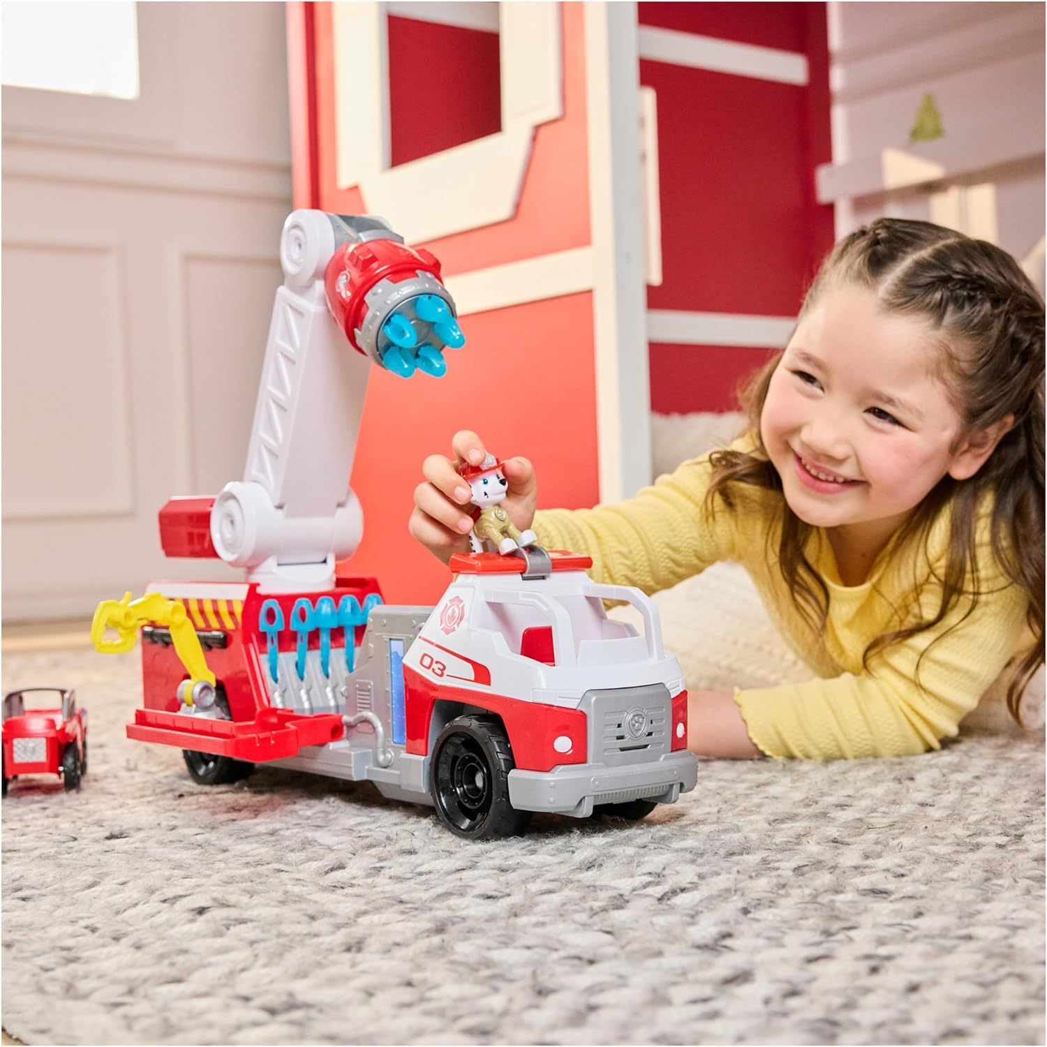 PAW Patrol Fire Rescue: Rapid Reload Fire Truck with Marshall Figure