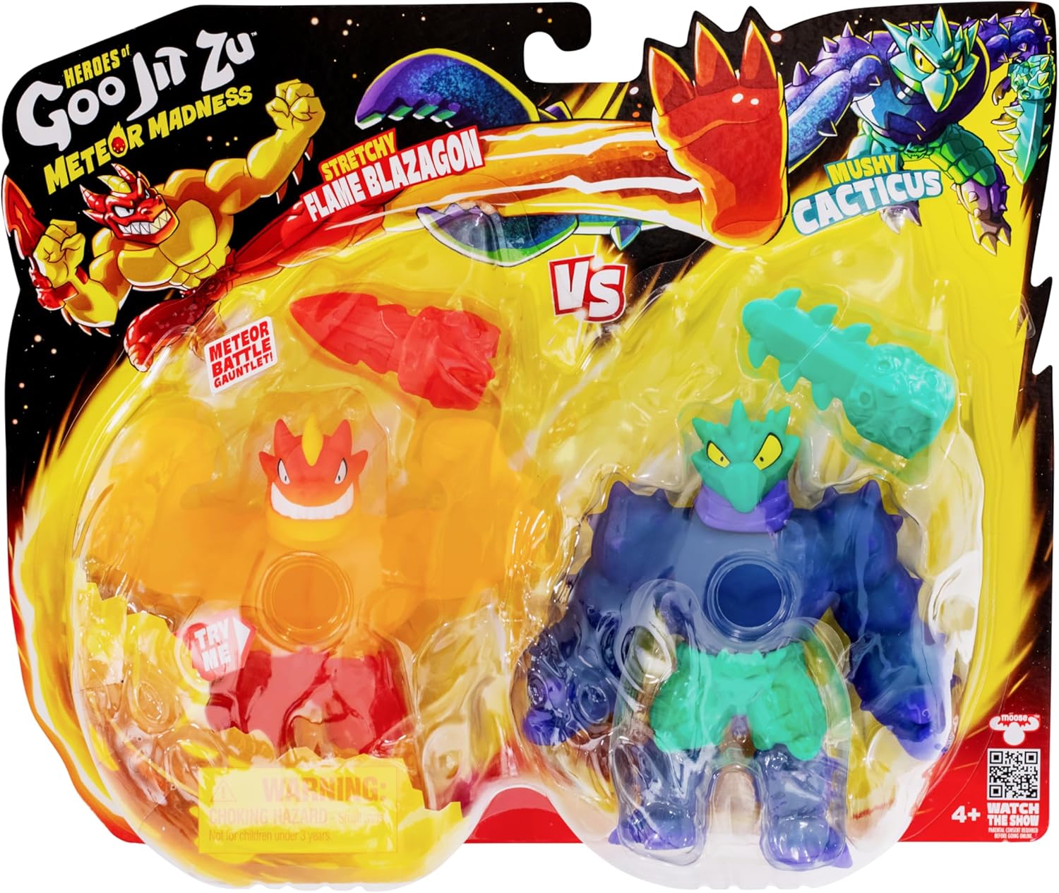 Heroes of Goo Jit Zu Meteor Madness Versus Pack Blaz VS Cacticus