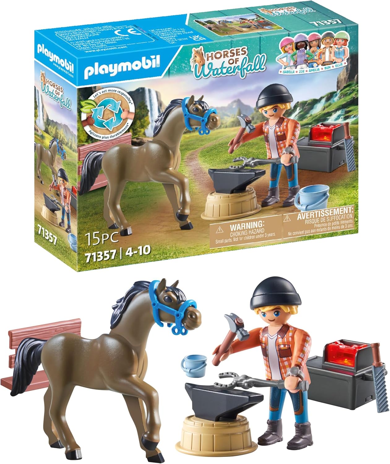 Playmobil Farrier Ben and Achilles