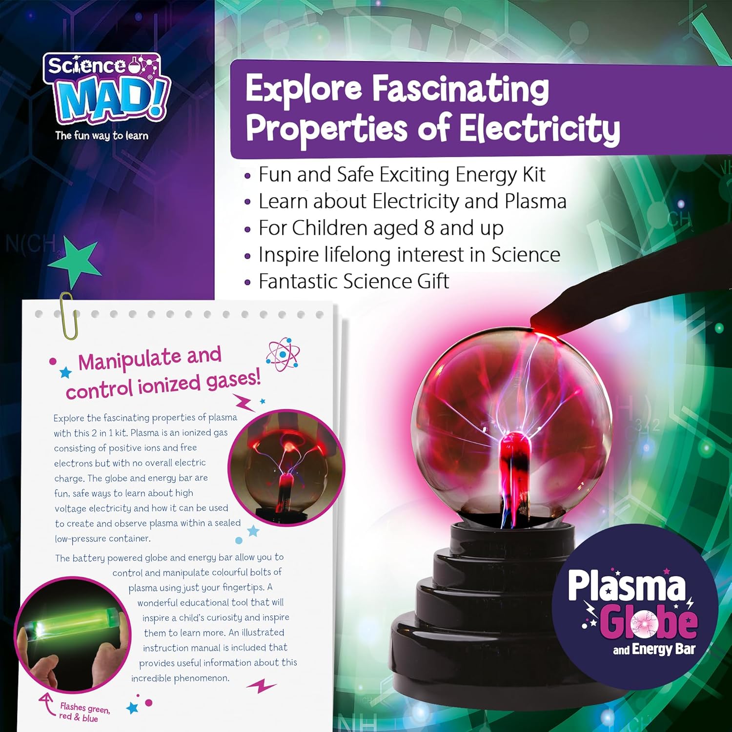 Science Mad Plasma Globe & Energy Bar