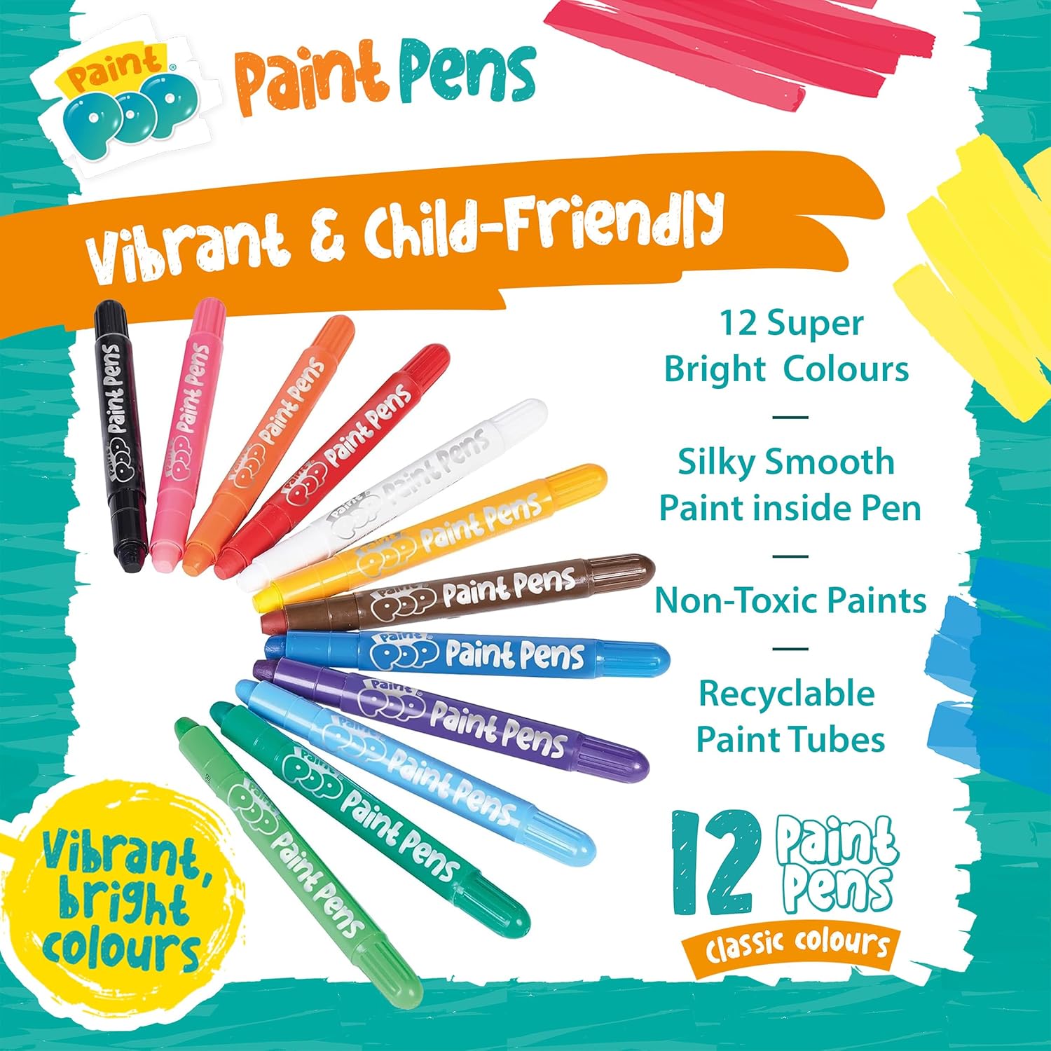 Paint Pop Paint Pens 12 Pack