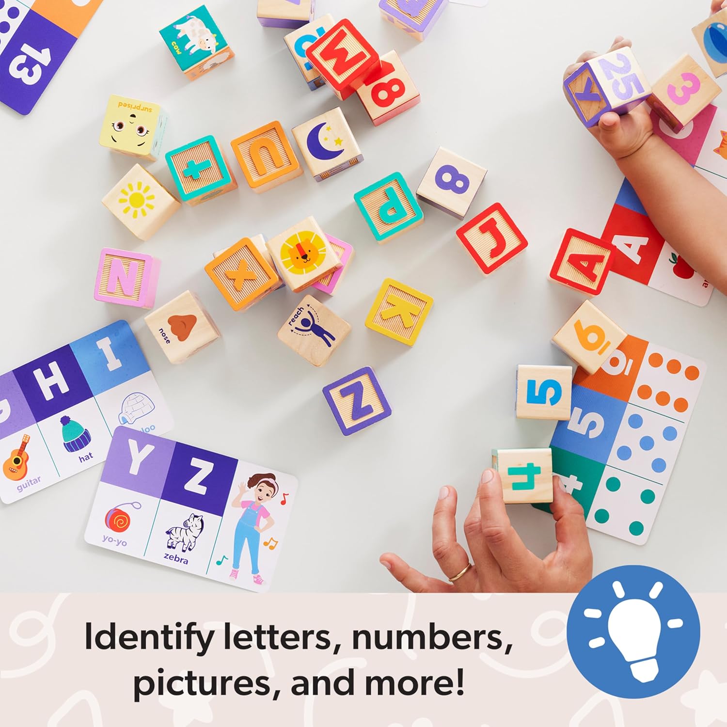 Ms. Rachel Sing Wooden Learning Blocks