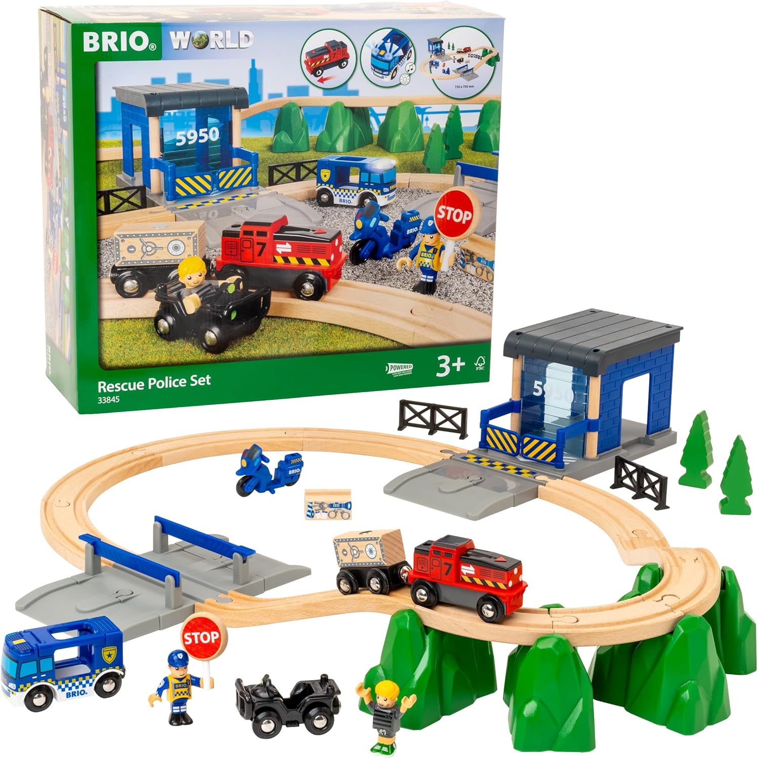 Brio Rescue Police Set