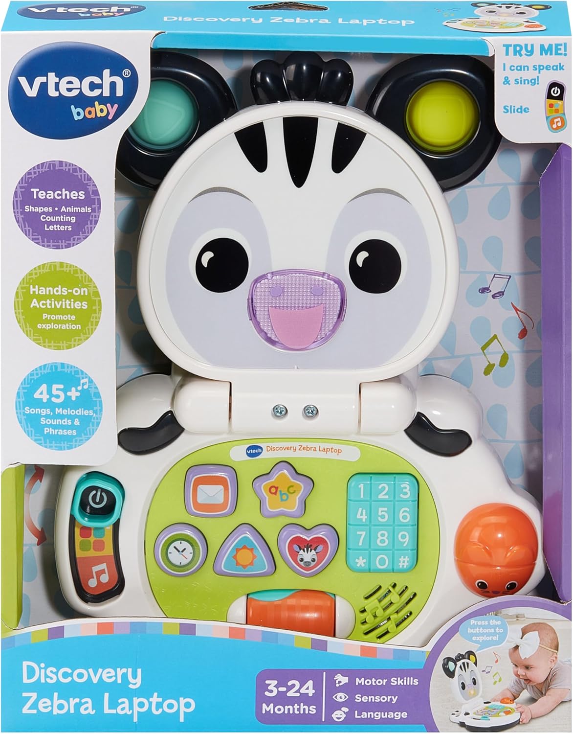 VTech Discovery Zebra Laptop