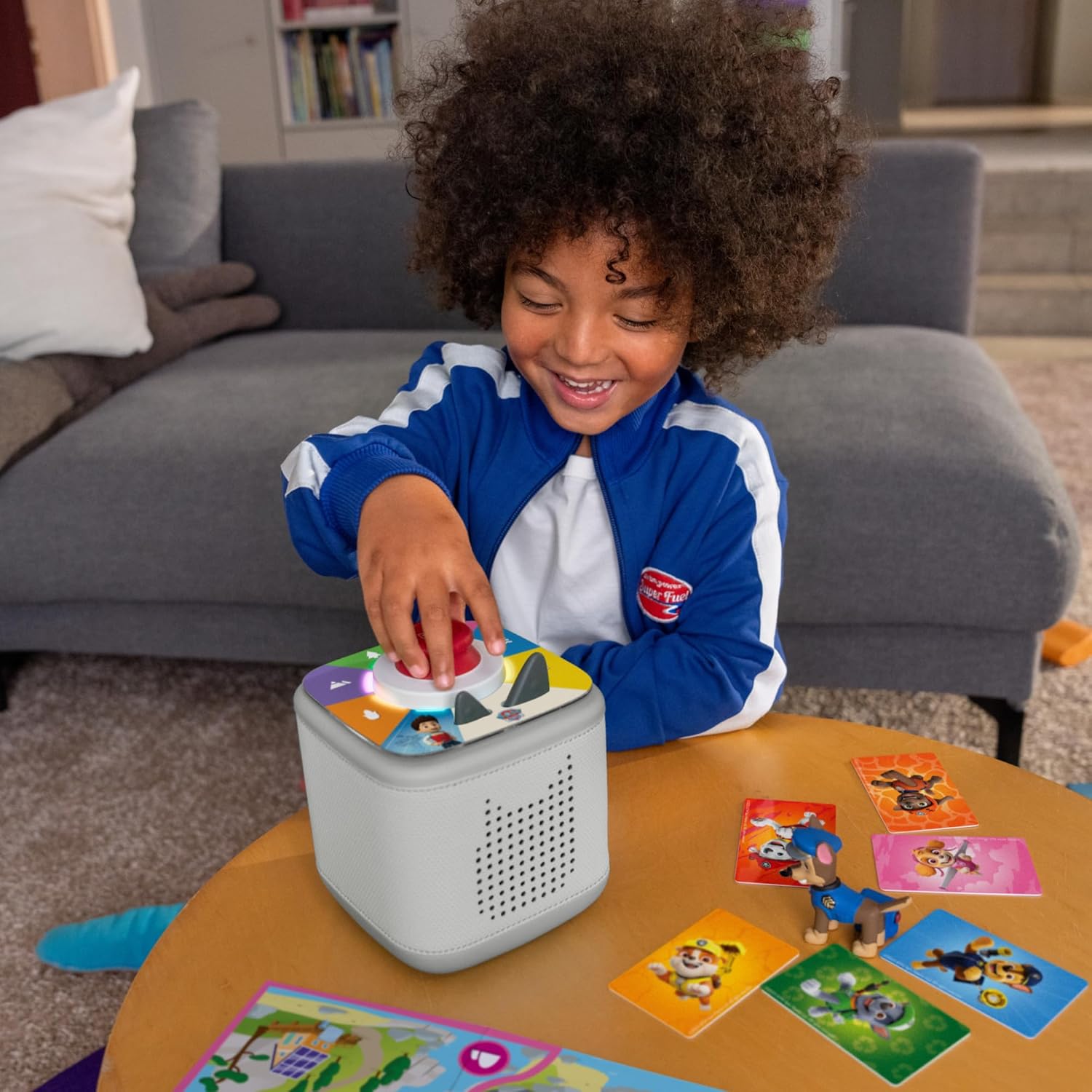 Tonies Toniebox 2 Moon Grey Play Set with Paw Patrol Chase