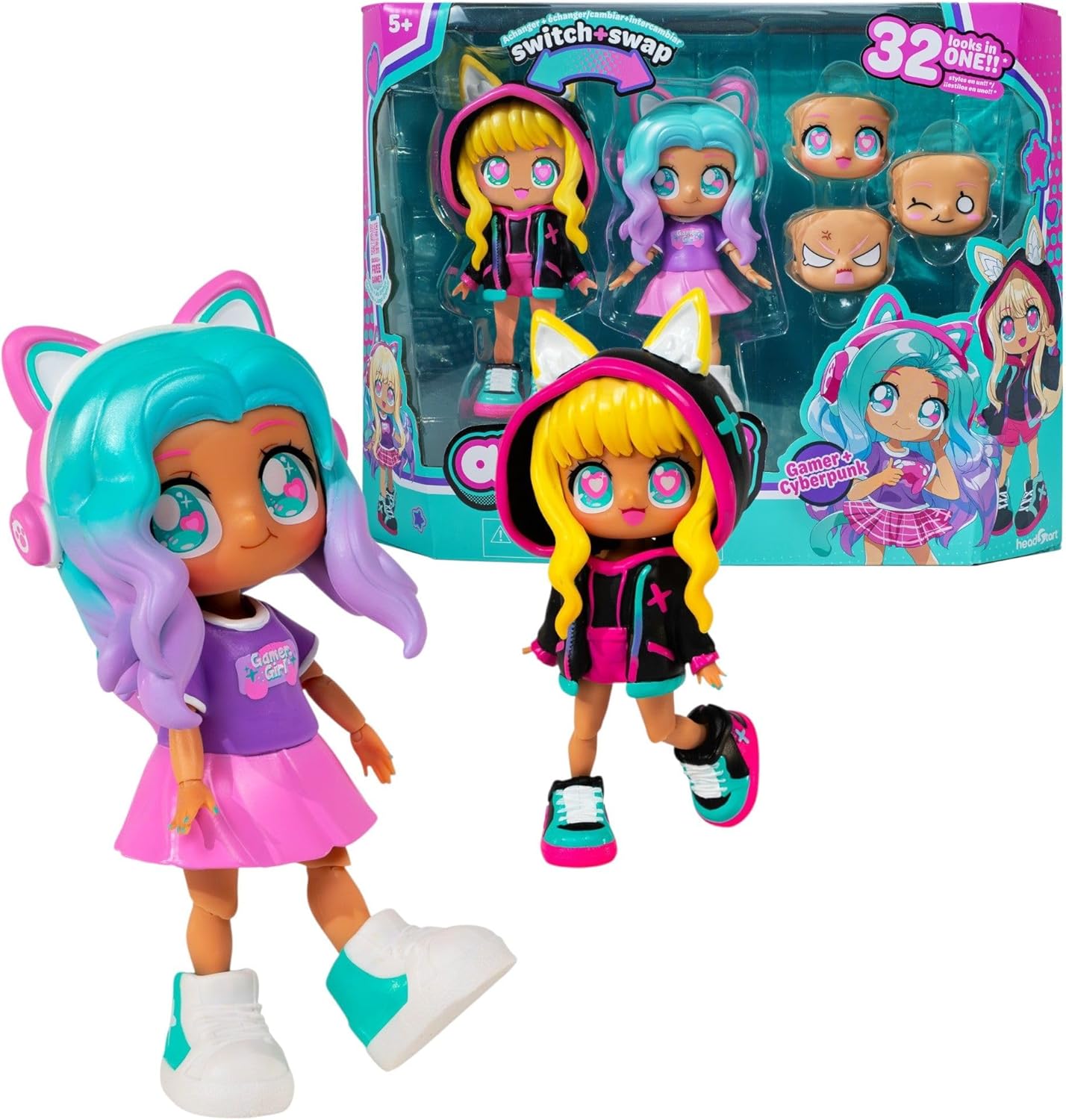 Animakii Doll Gamer & Cyberpunk Pack