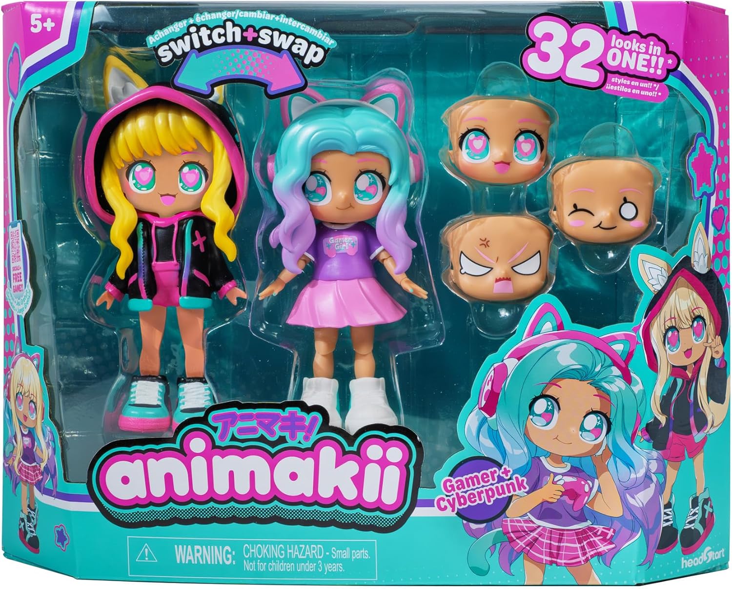 Animakii Doll Gamer & Cyberpunk Pack