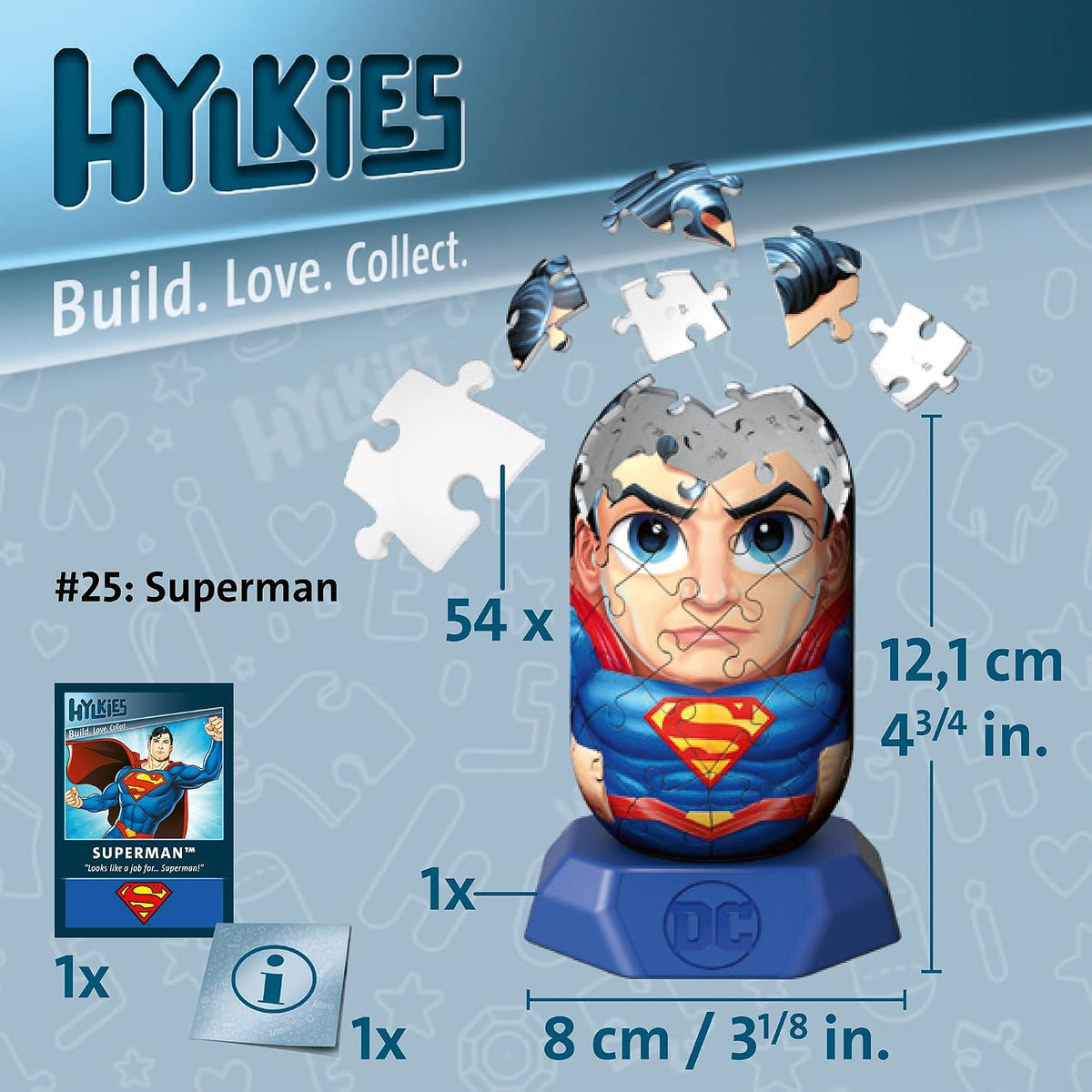 Hylkies 25 DC Superman 54 Piece 3D Puzzle