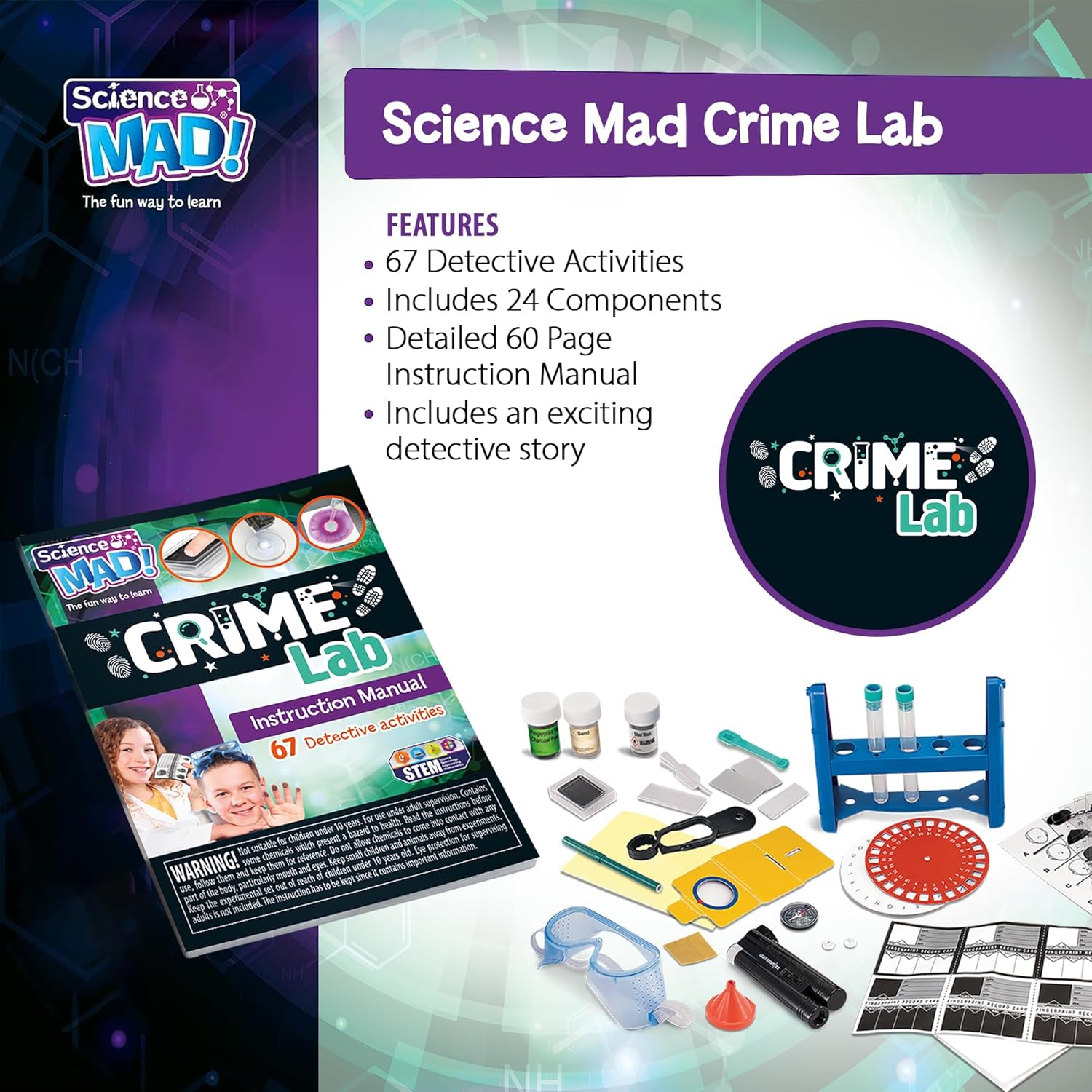 Science Mad Crime Lab Playset