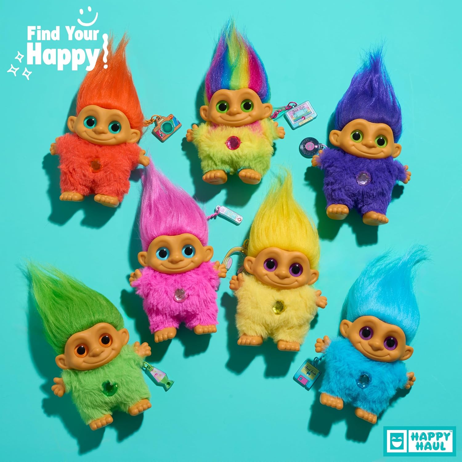 Happy Haul Trolls Bag Clip Mystery Box