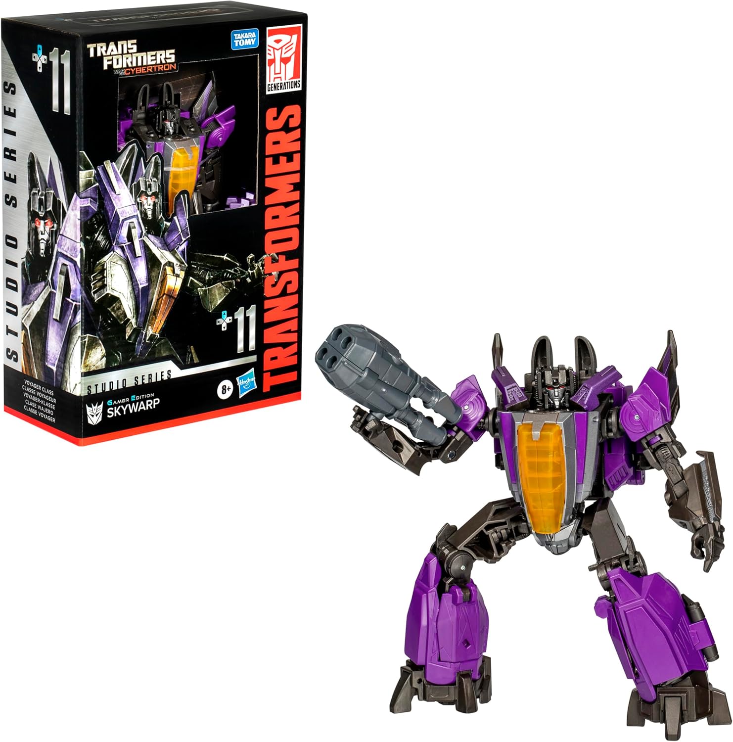 Transformers Studio Series Action Figure War for Cybertron Voyager Skywarp 11