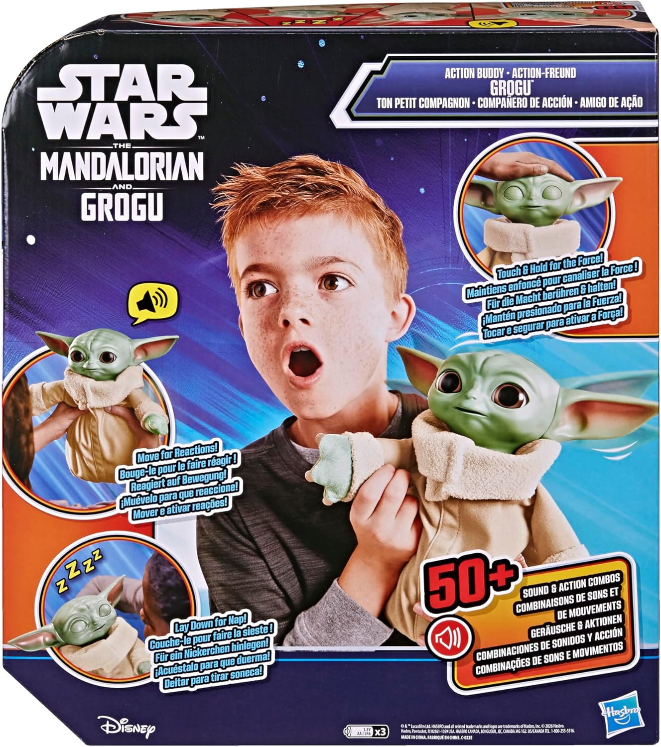 Star Wars: The Mandalorian and Grogu Action Buddy Grogu Interactive Toy