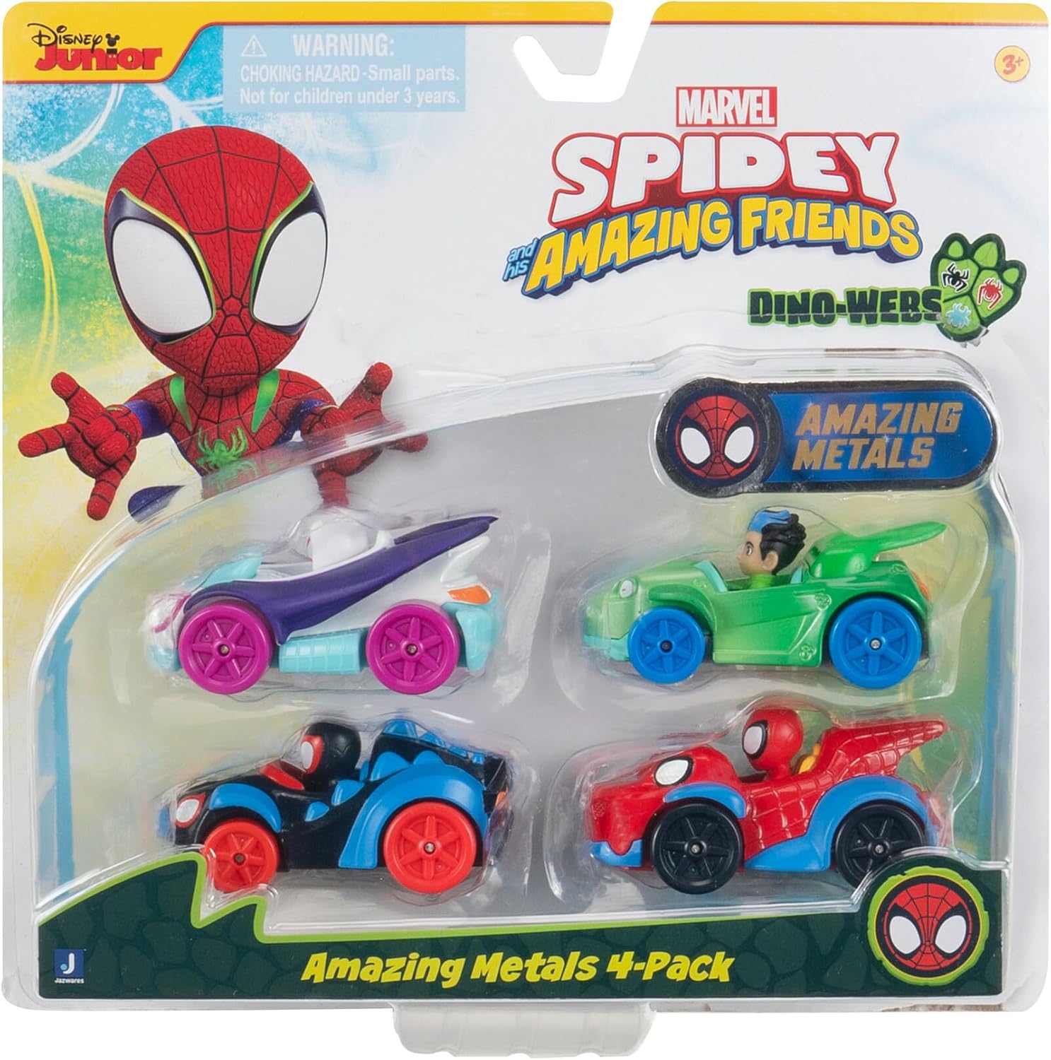 Spidey & Friends Amazing Metal Vehicles 4 Pack