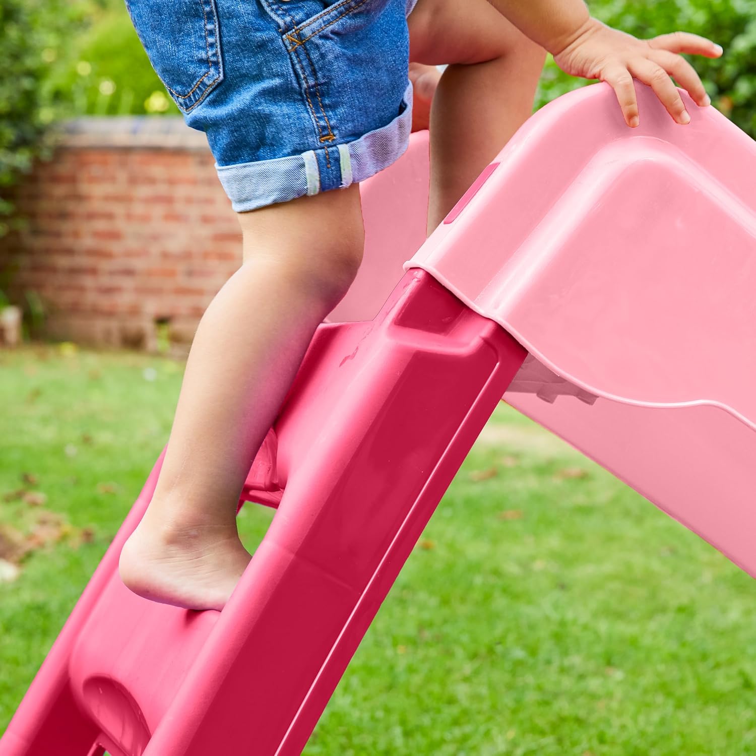 Folding Pink Slide & Pink Ladder Steps