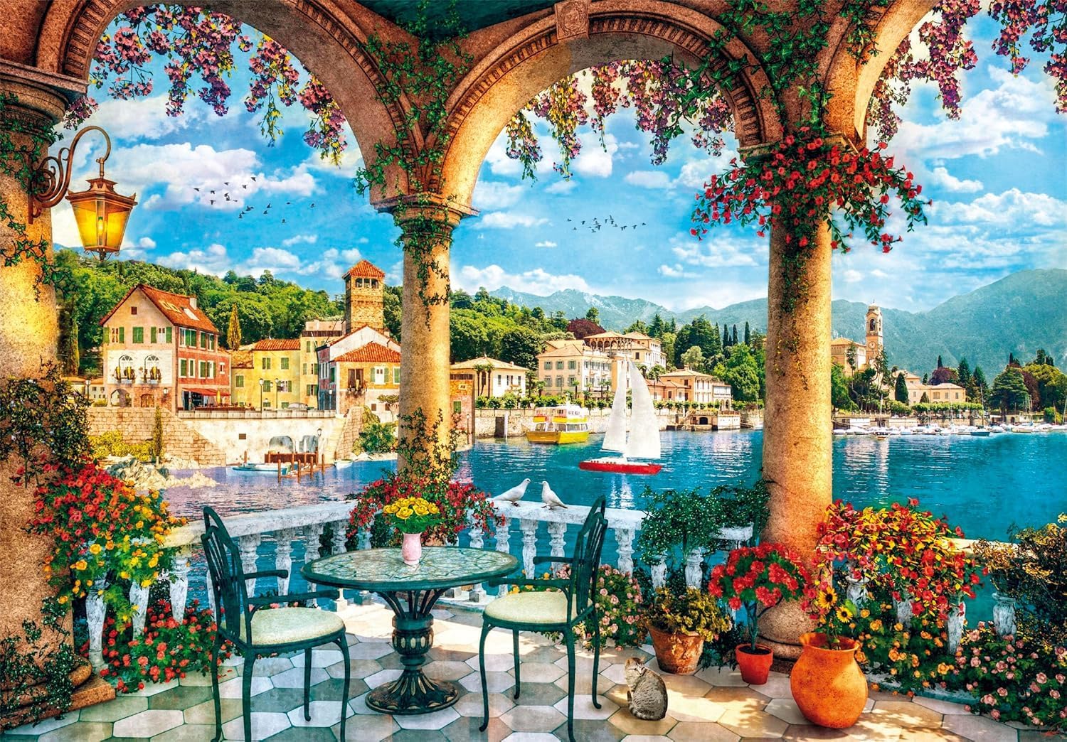 Clementoni - Blacony View of Lake Como 1000 Pieces