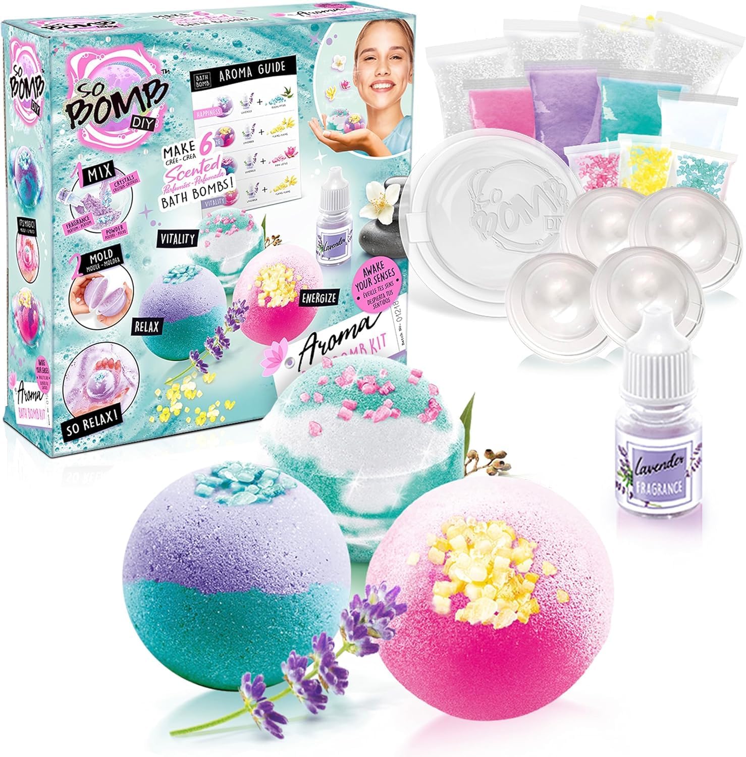 So Bomb DIY Aroma Bath Bomb Kit 6 Pack