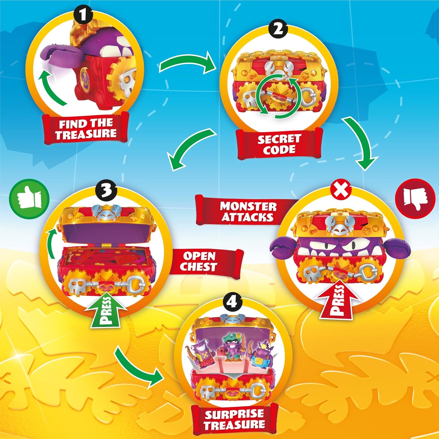 Piratix Golden Treasure Monster Treasure