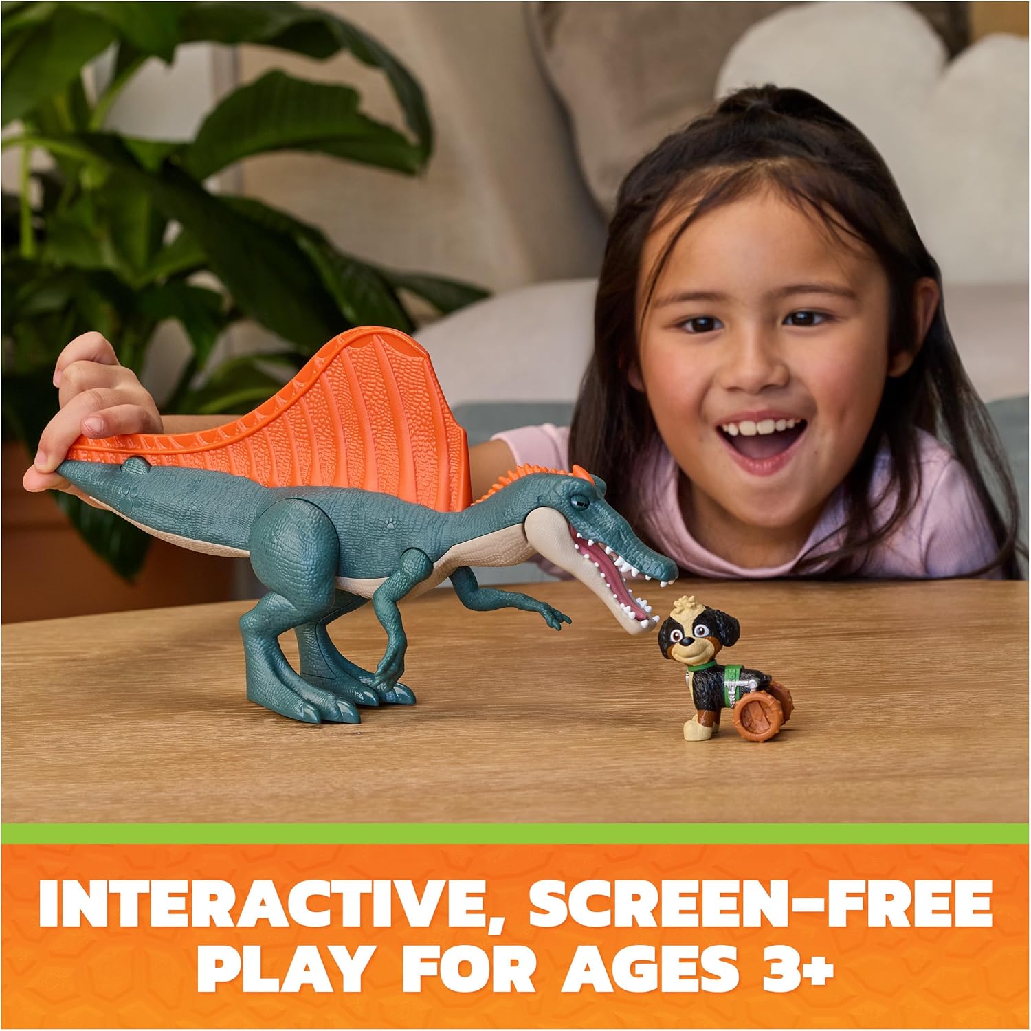 Paw Patrol Dino Movie - Rex Rise and Roll Dino Set