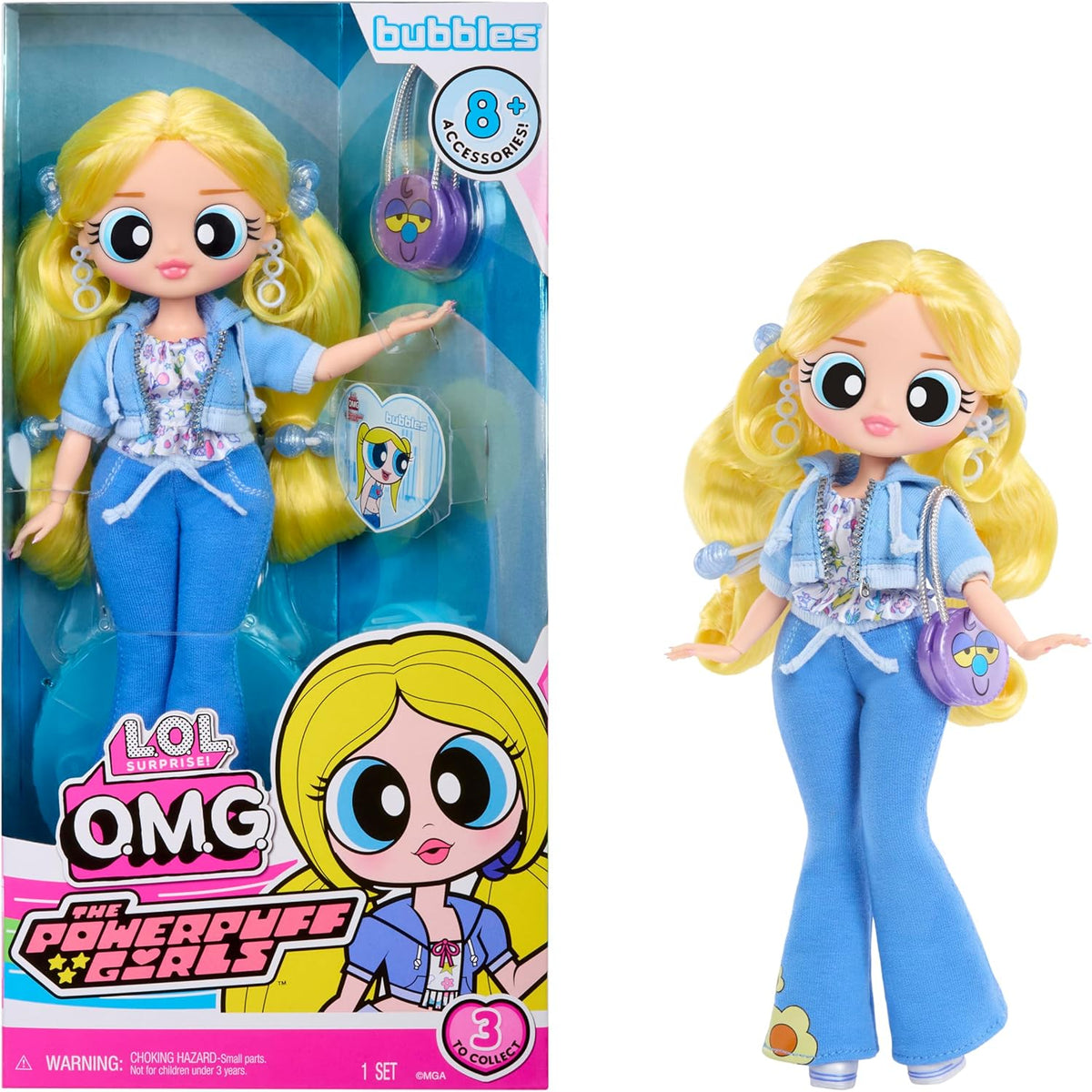 L.O.L. Surprise OMG Powderpuff Girls Bubbles Doll
