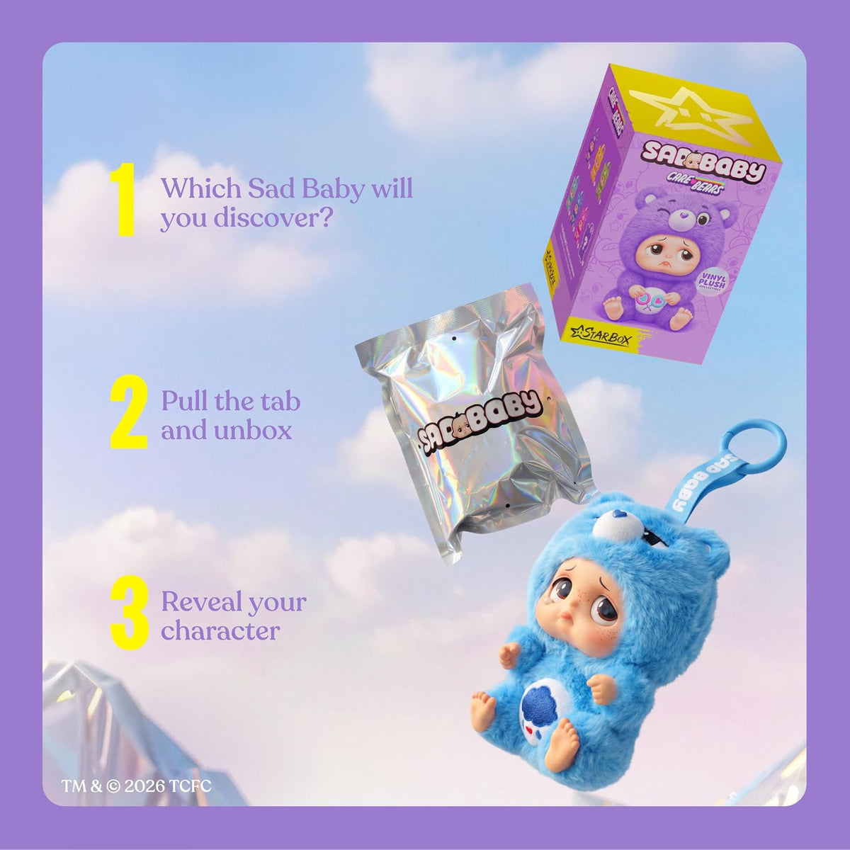 Star Box Sad Baby Care Bears Keyrings Blind Box S1