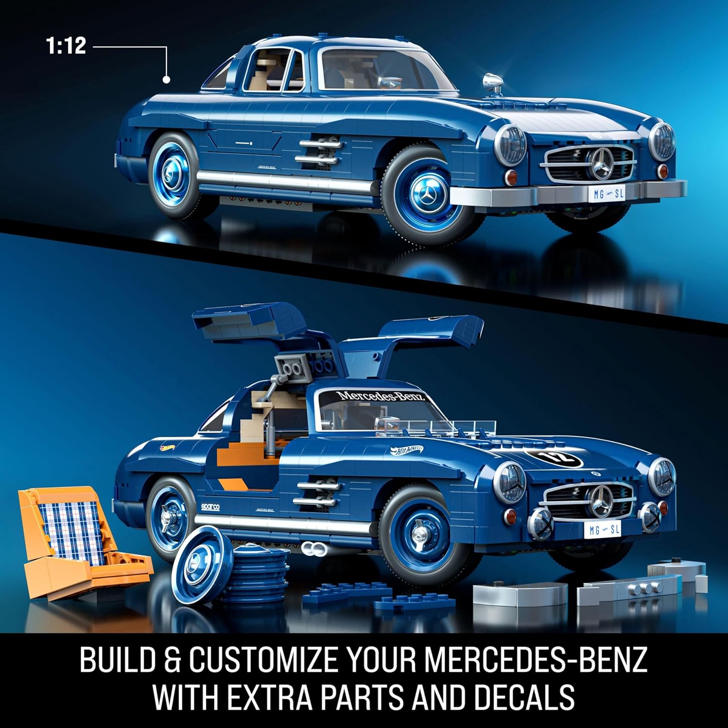 Hot Wheels Brick Shop Mercedes-Benz 300 SL