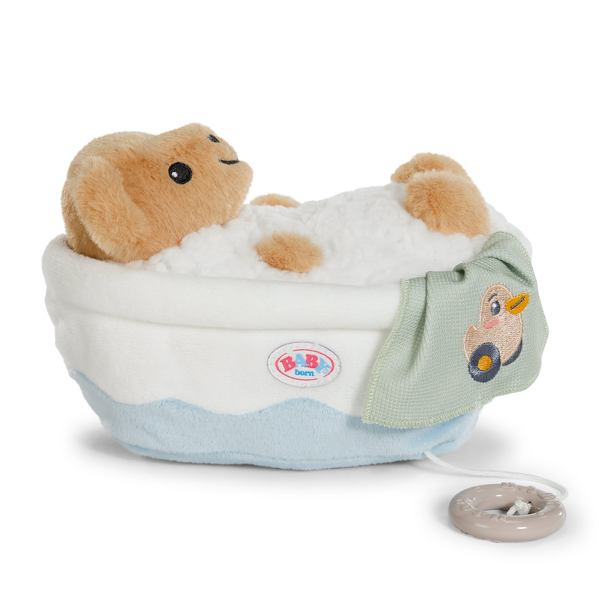 BABY born Plush Musical Teddy in the Bathtub