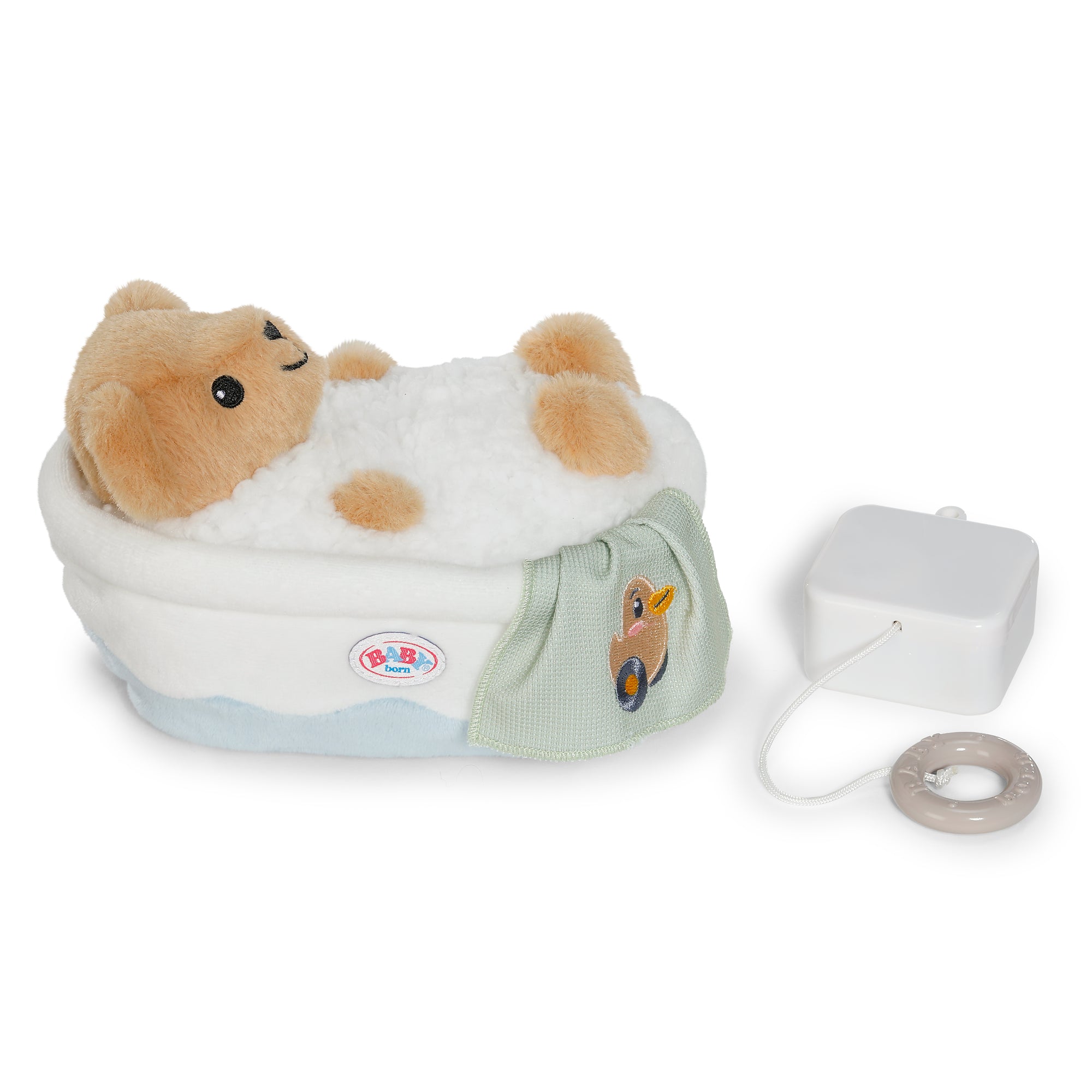 BABY born Plush Musical Teddy in the Bathtub