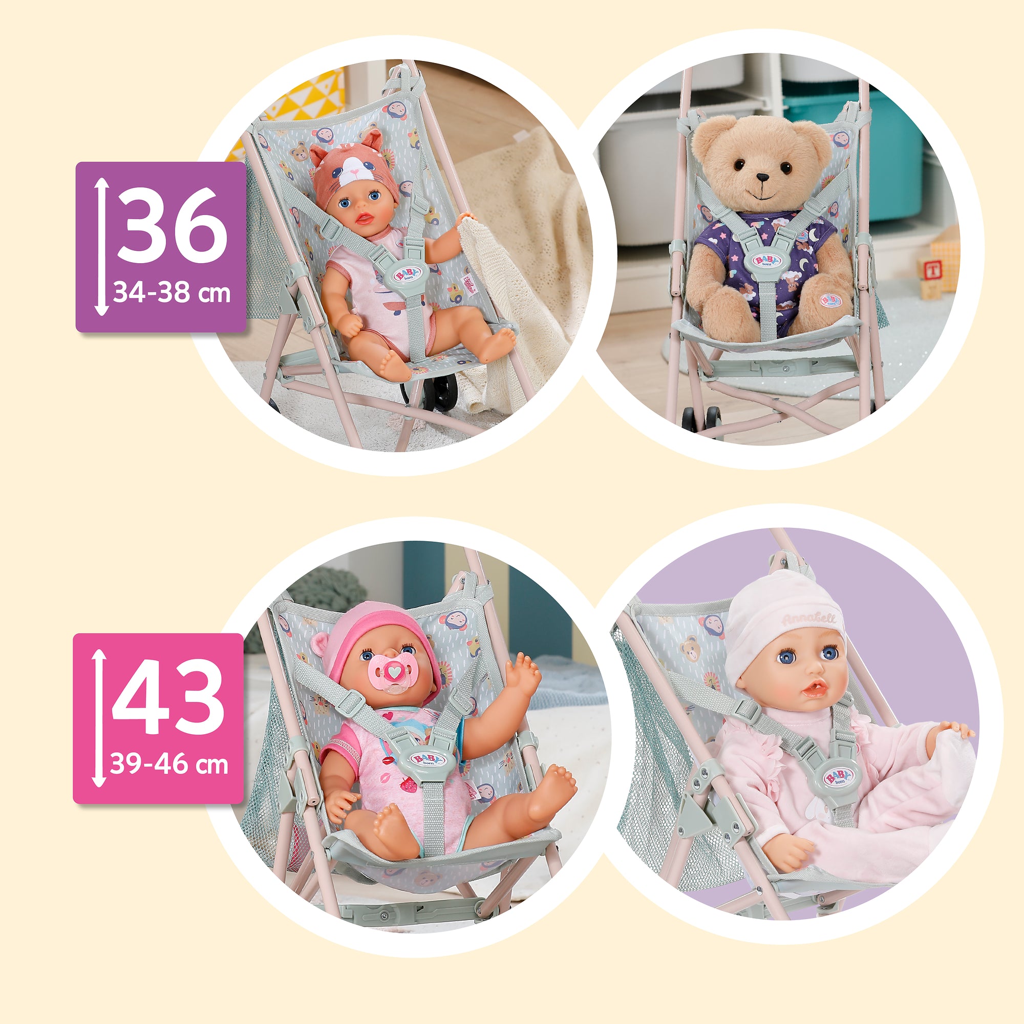 Baby Born Jungle Stroller with Bag