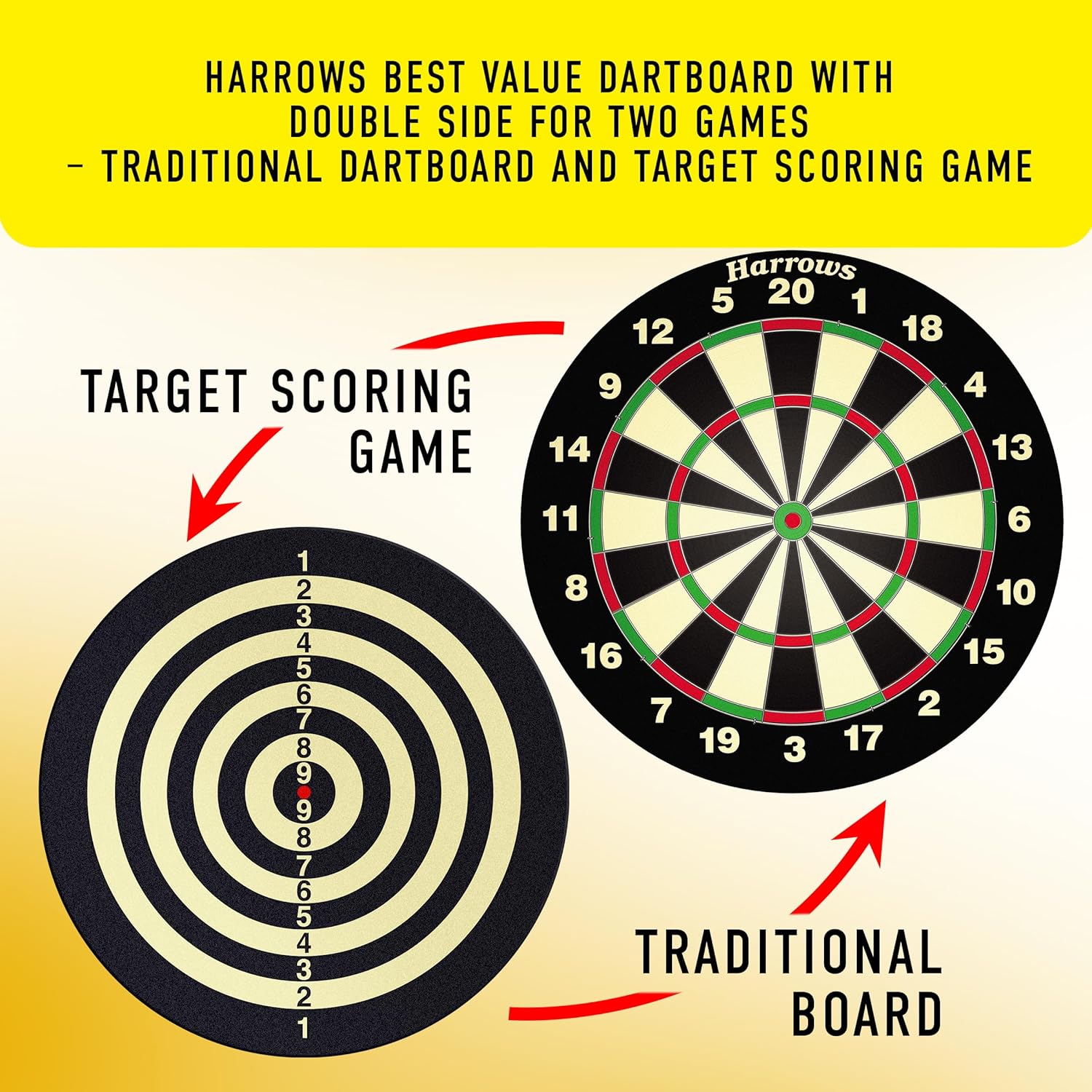 Harrows Chizzy Champion Family Dartboard Game