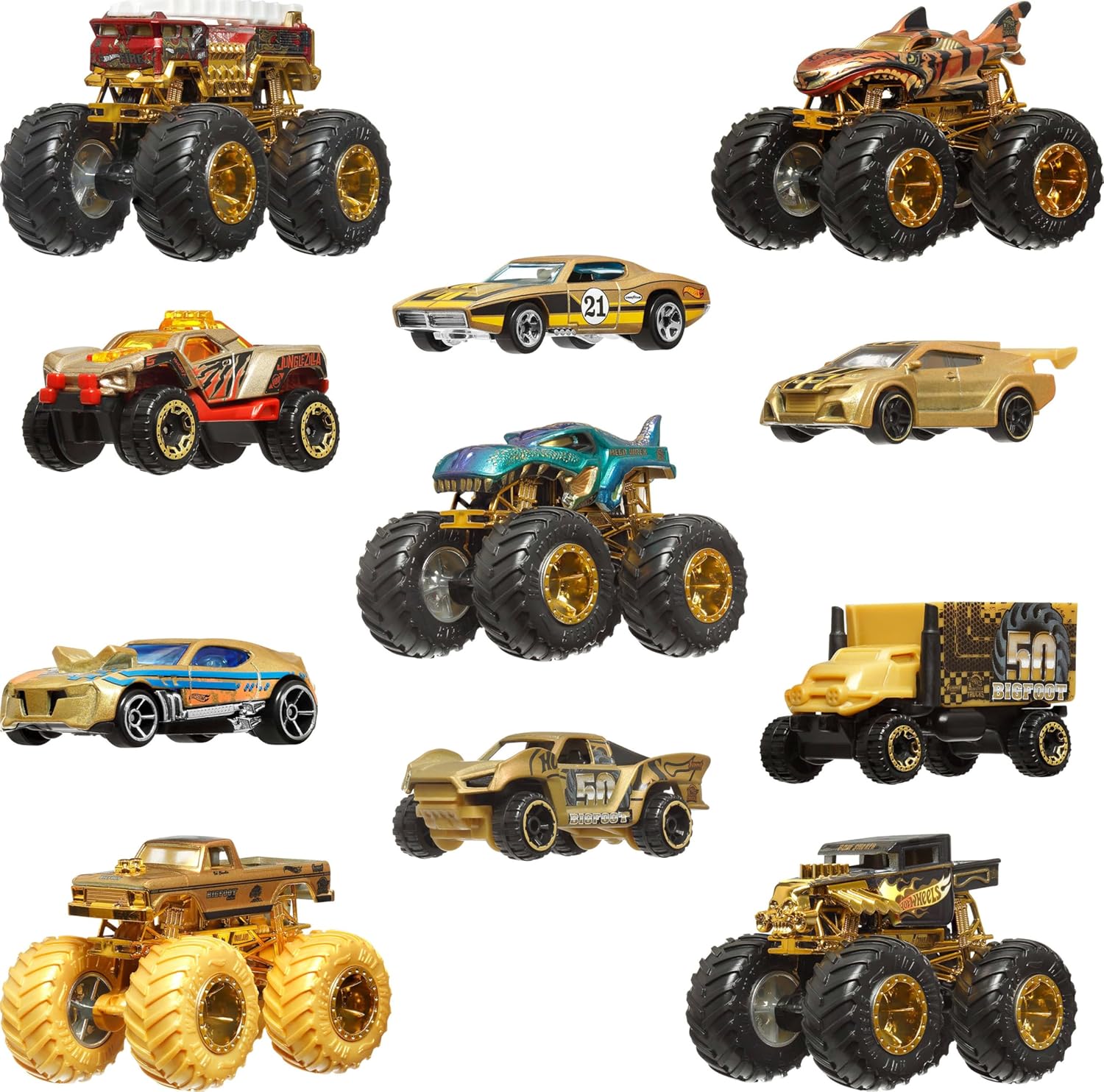 Hot Wheels Monster Trucks Trophy Champions Multipack