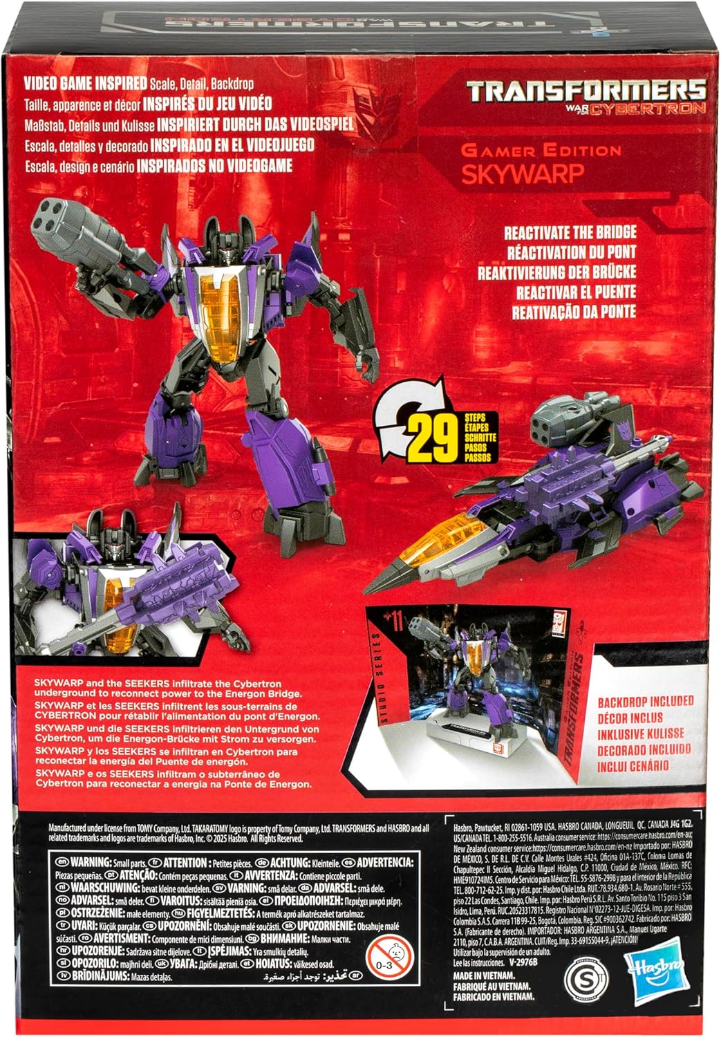 Transformers Studio Series Action Figure War for Cybertron Voyager Skywarp 11