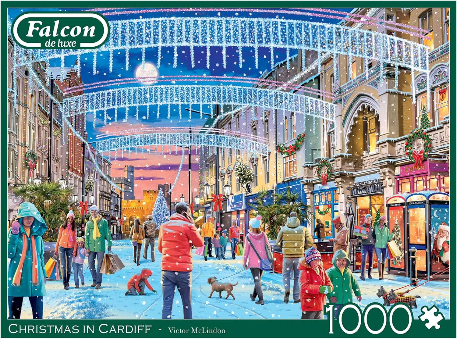 Falcon Puzzles - Christmas in Cardiff (1000 pieces)