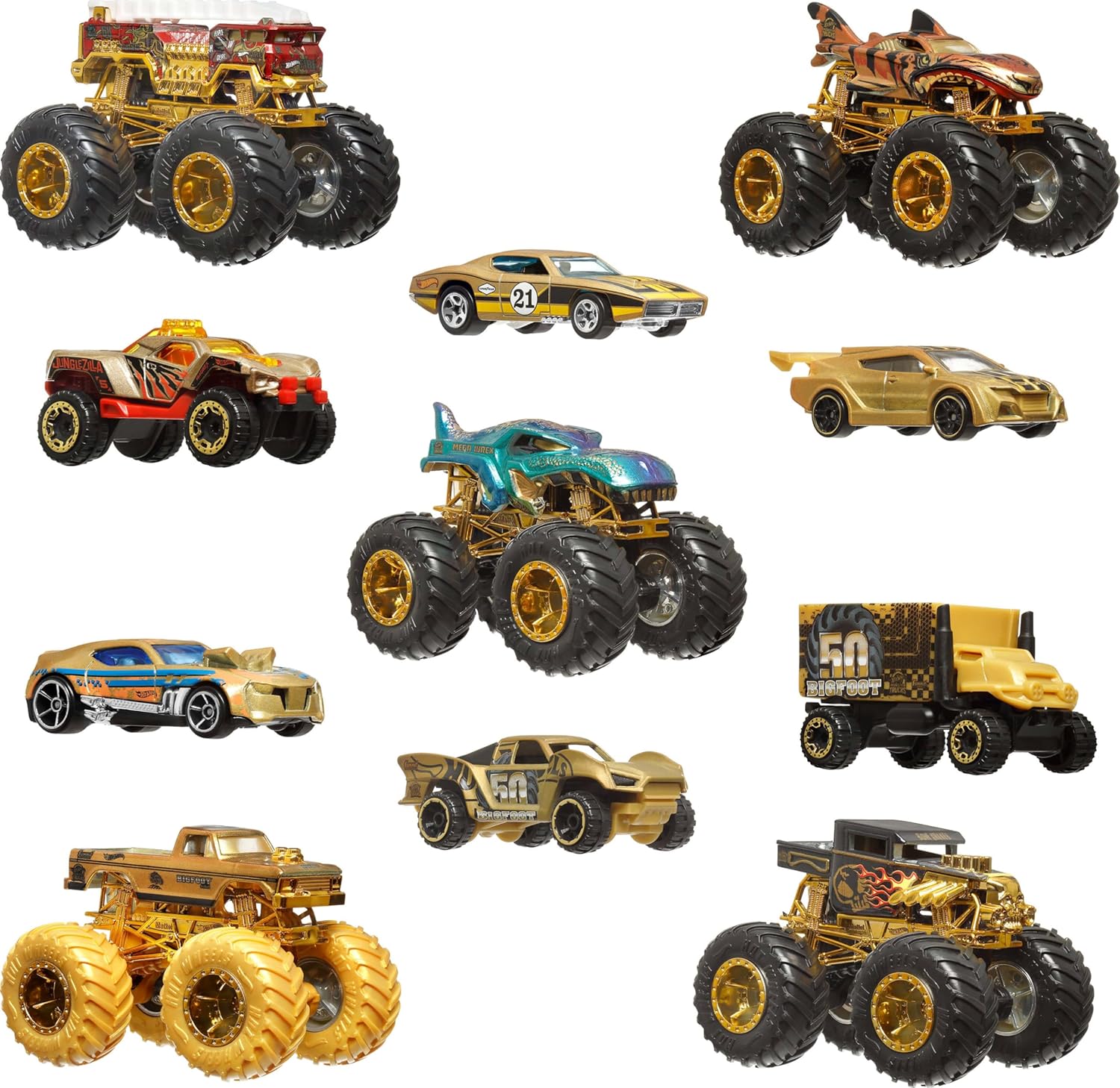 Hot Wheels Monster Trucks Trophy Champions Multipack