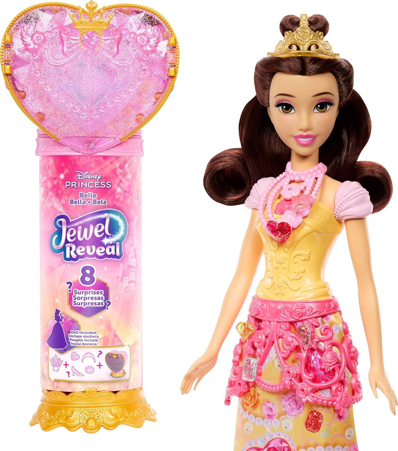 Disney Princess Jewel Reveal Belle Fashion Doll