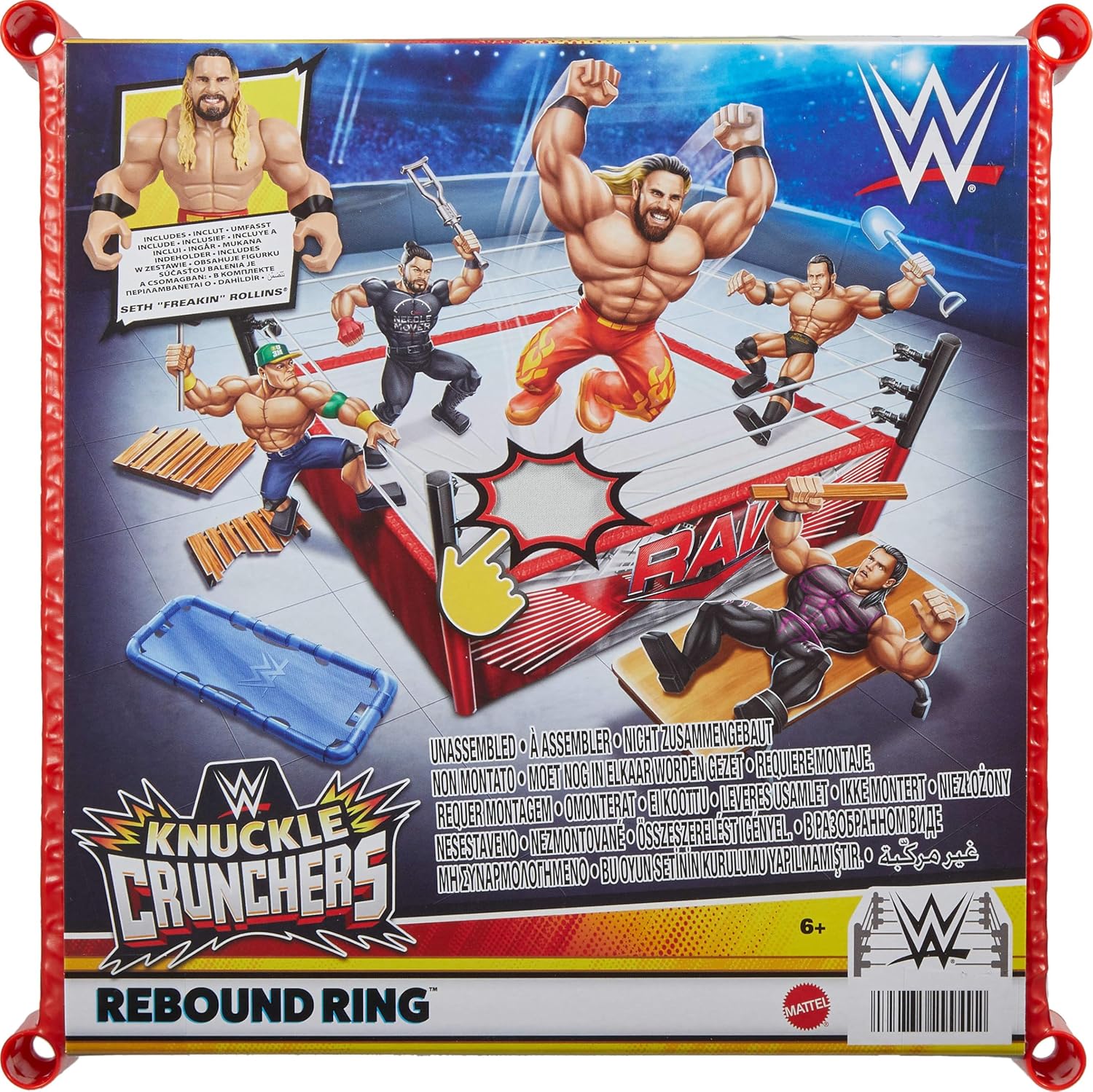 WWE Knuckle Crunchers Rebound Ring Playset