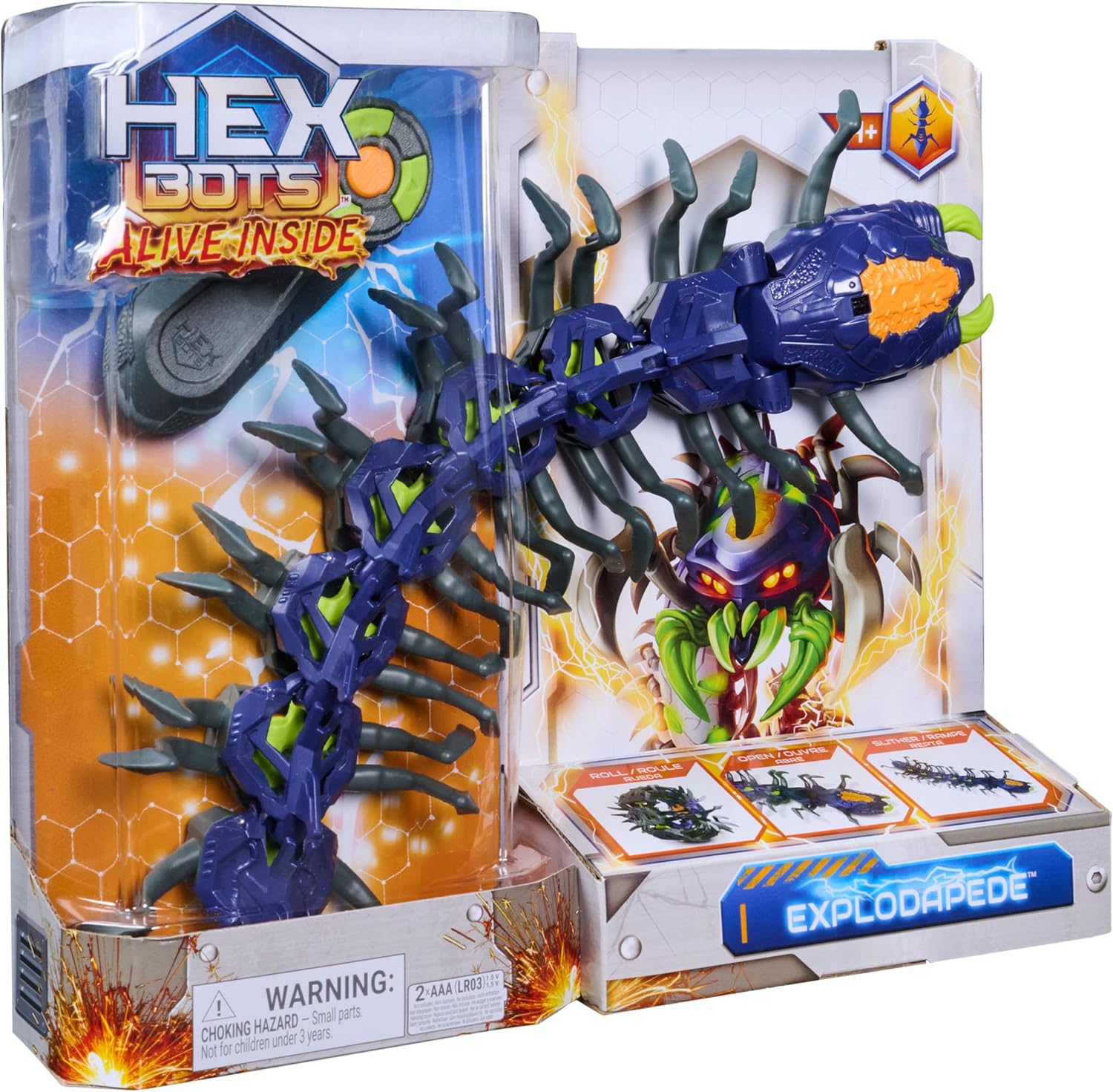 Hex Bots Explodapede Remote Control Centipede Robot