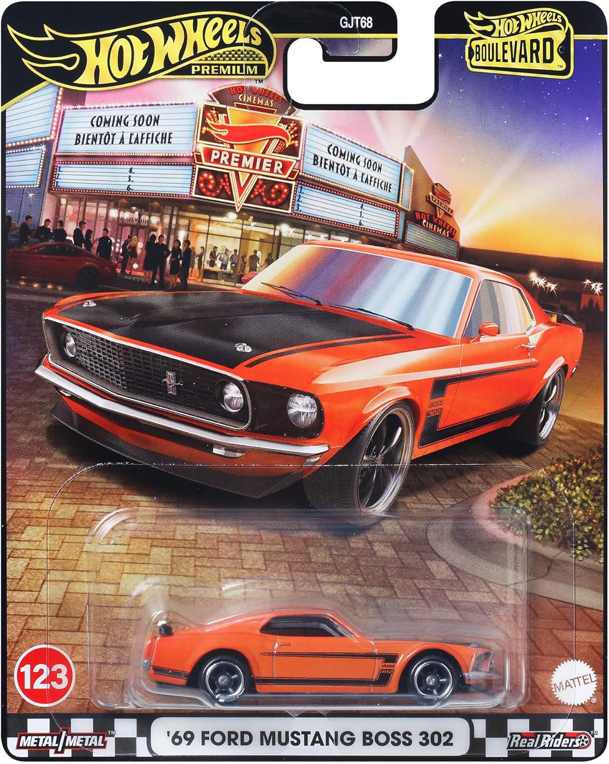 Hot Wheels Premium Boulevard 69 Ford Mustang Boss 302