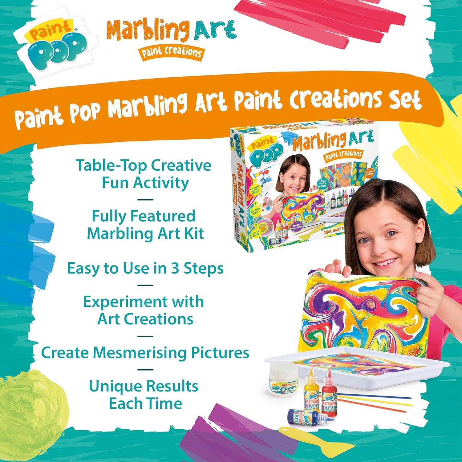 Paint Pop Paint Marbling Art Set