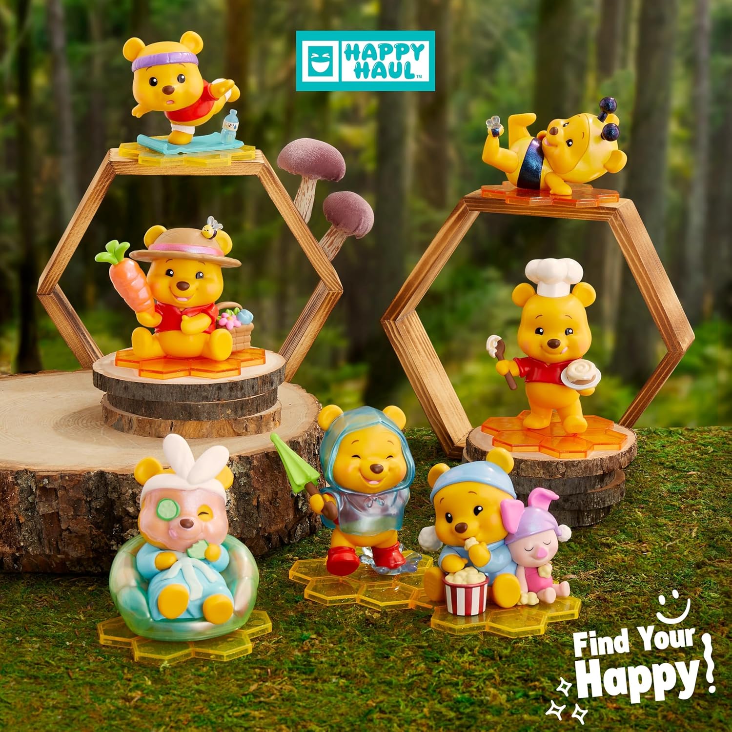 Happy Haul Winnie The Pooh Figure Assortment