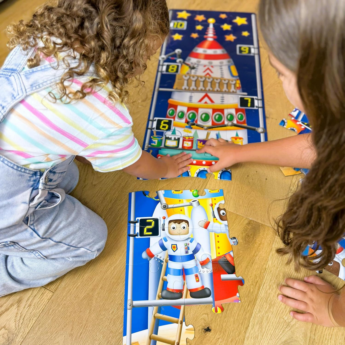 Long & Tall Puzzle - 123 Rocket Ship