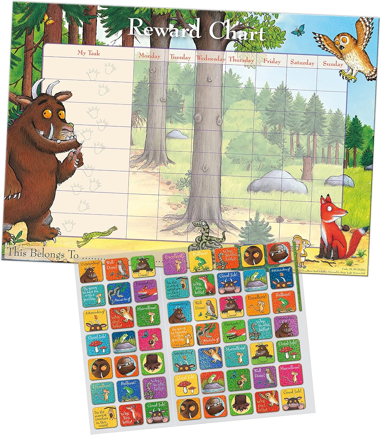 Gruffalo Reward Chart & Stickers