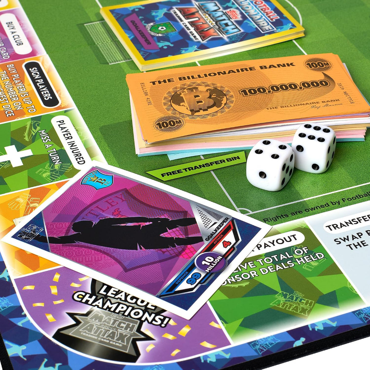 Football Billionaire Match Attax Board Game