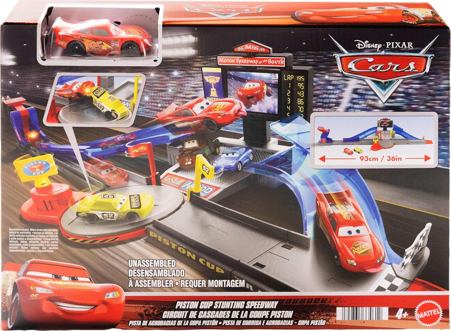 Pixar Cars Piston Cup Stunting Speedway Playset