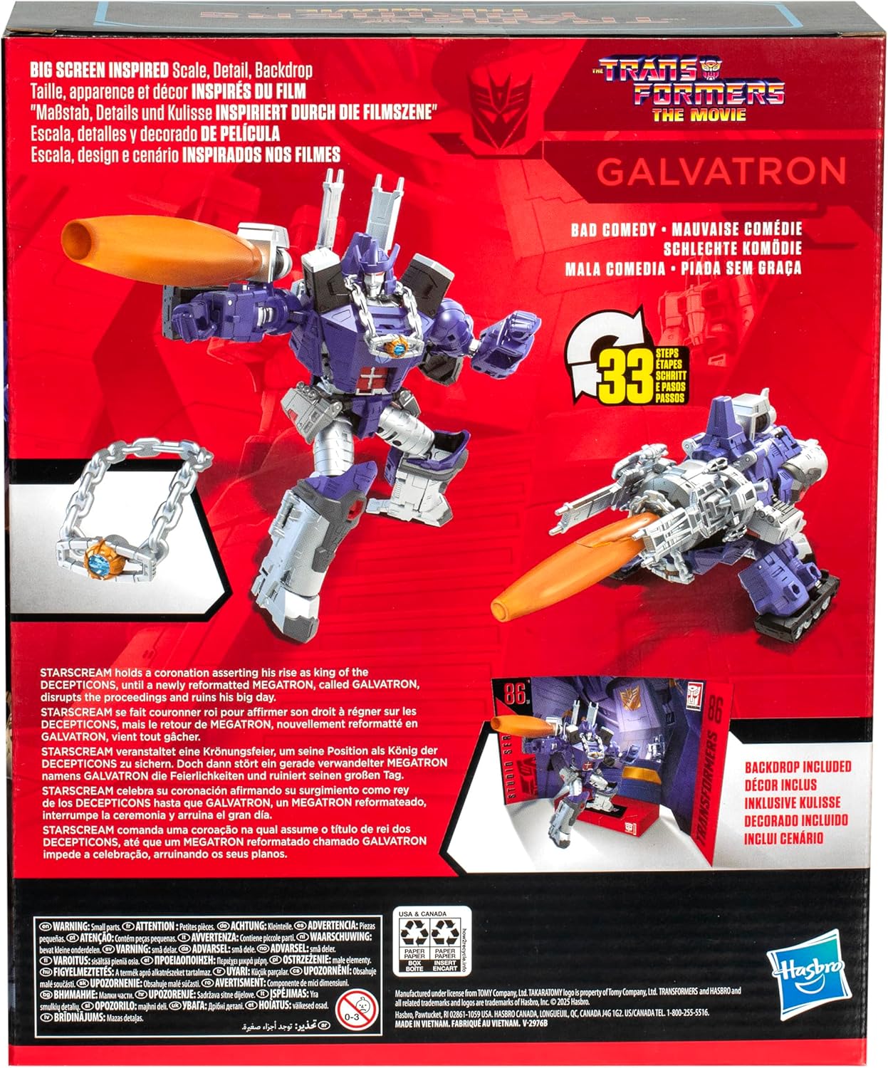 Transformers Studio Series Leader Class The Transformers: The Movie 86-31 Galvatron Action Figure
