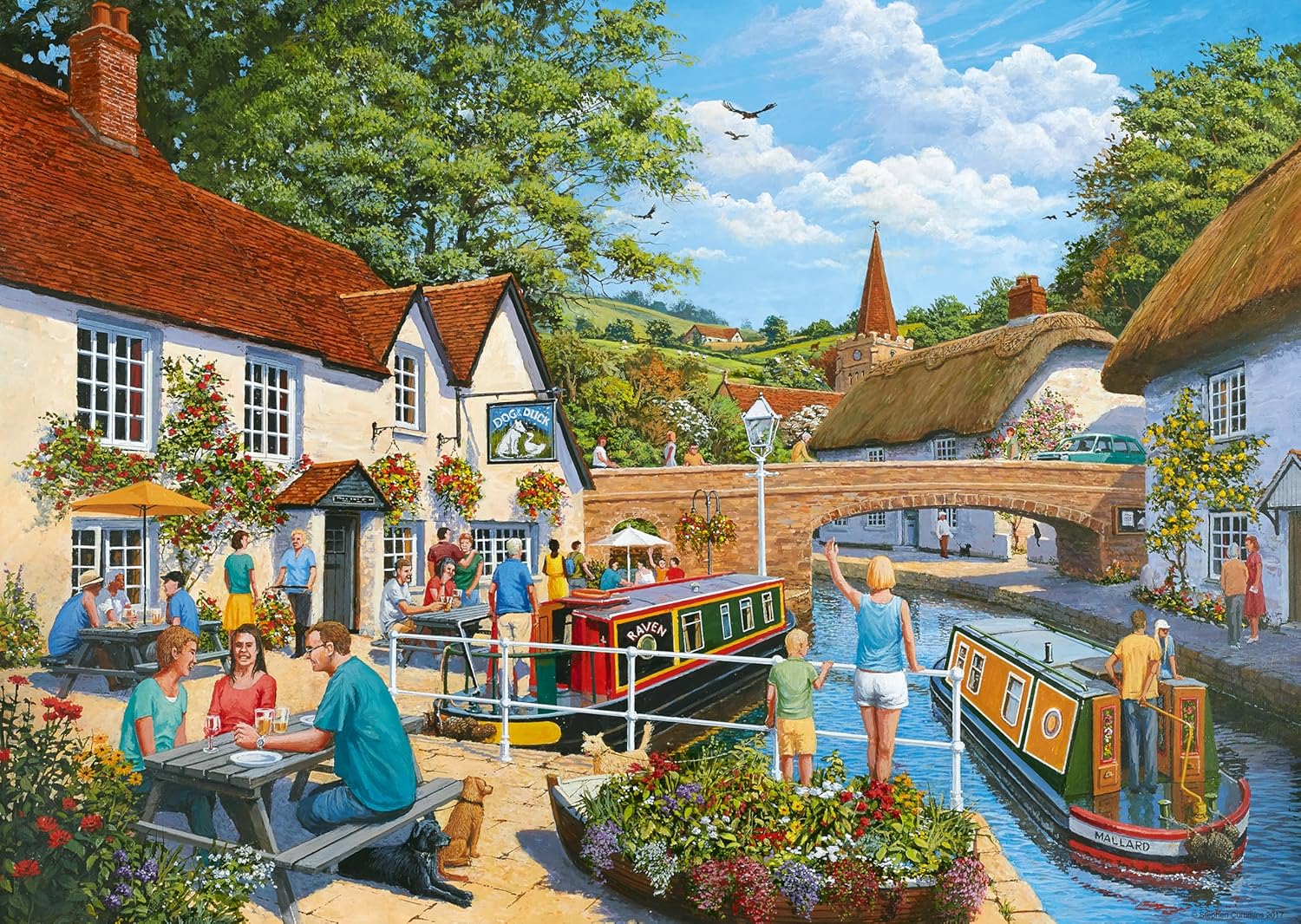 Waterside Tavern 1000 Piece Jigsaw Puzzle