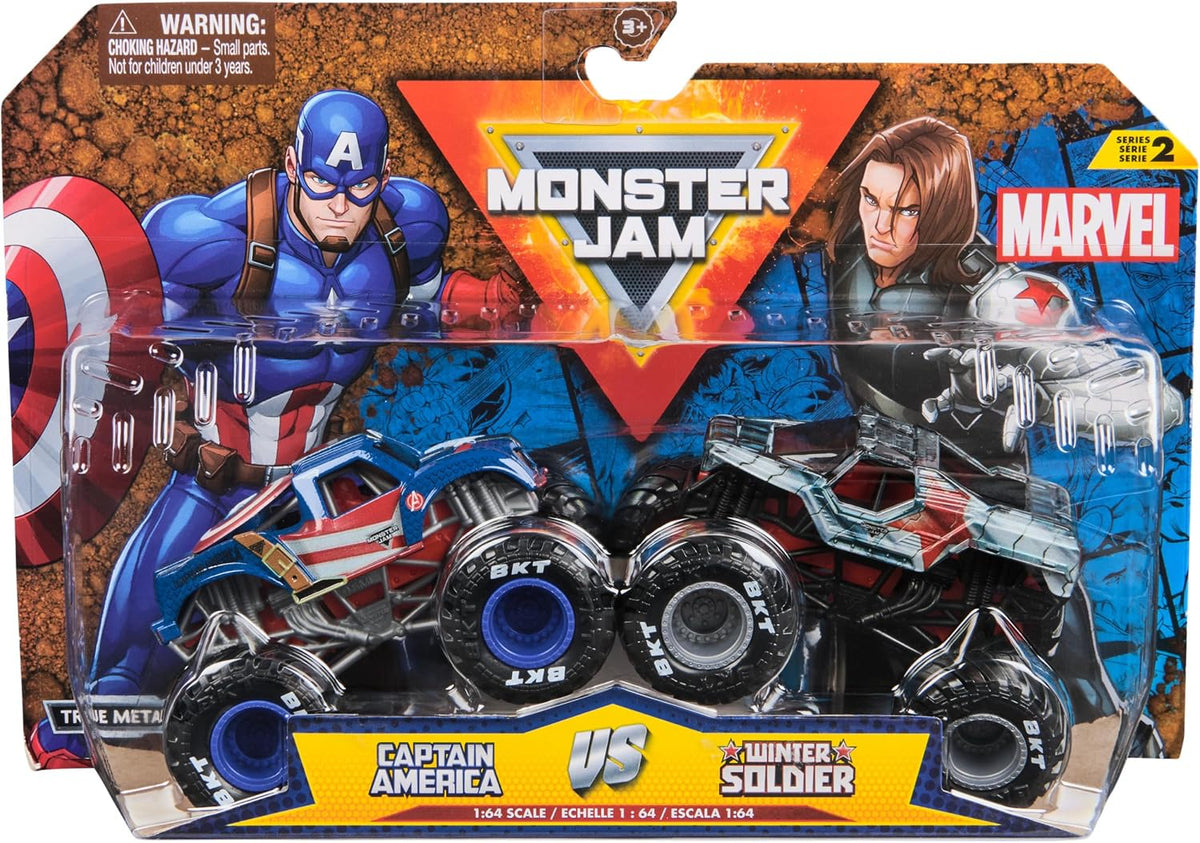Monster Jam Marvel 1:64 Scale 2Pack Monster Trucks