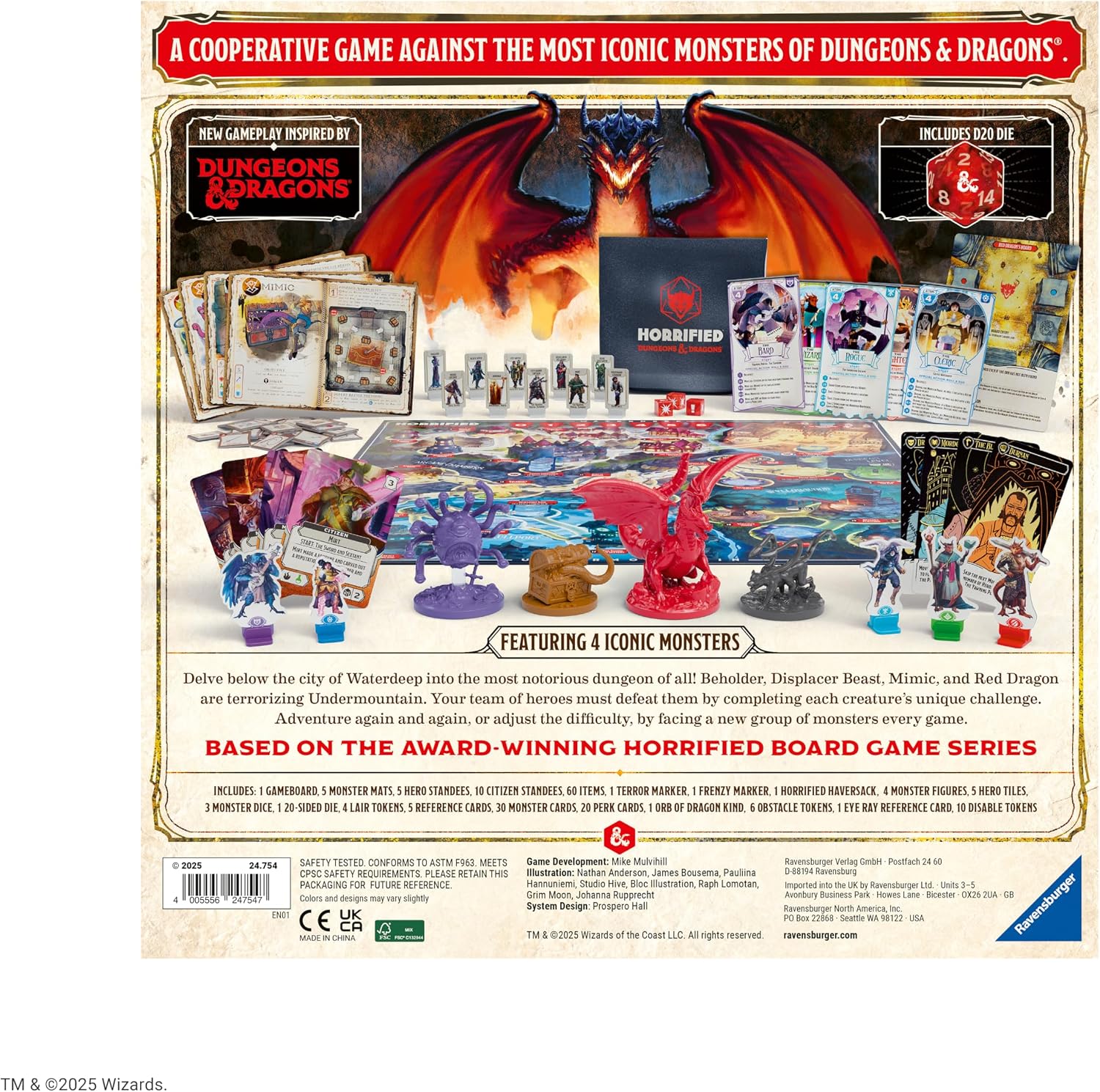 Horrified Dungeons & Dragons Ravenloft Board Game