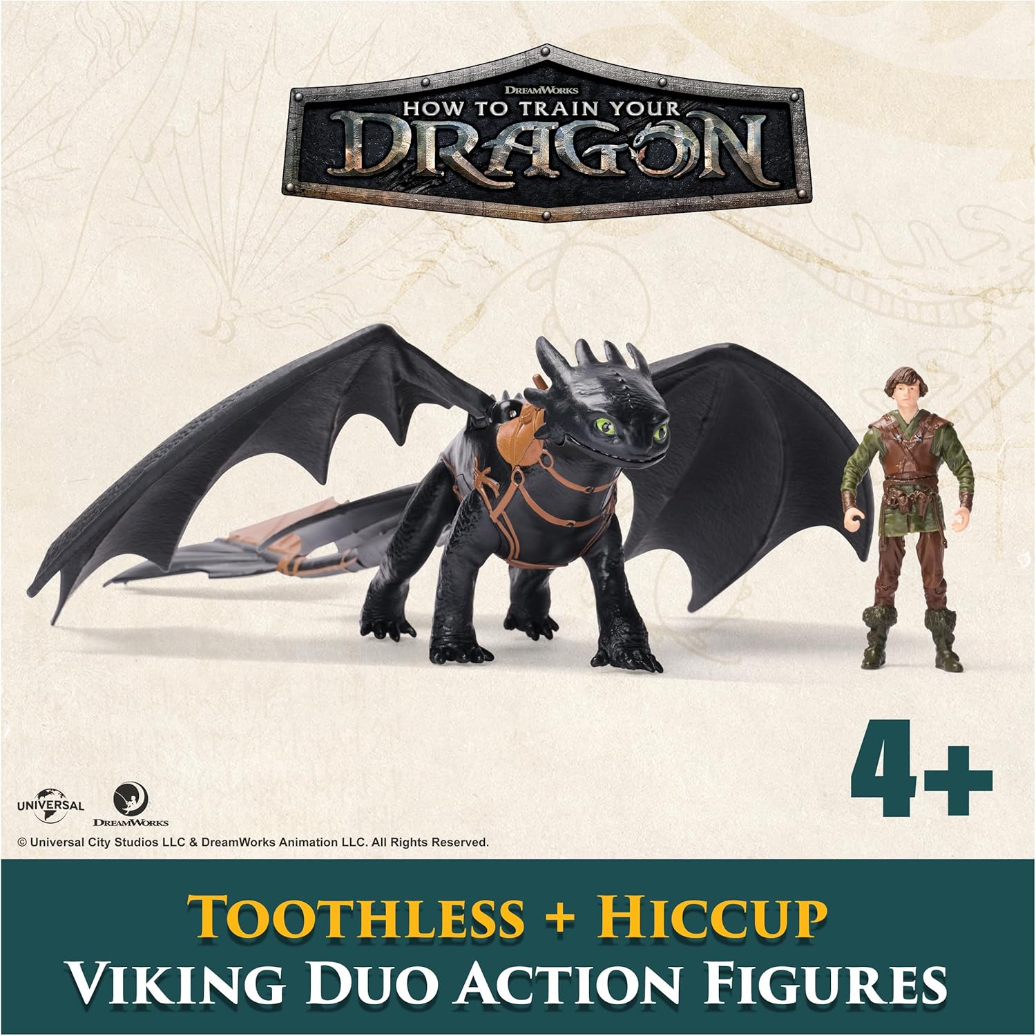 Dreamworks How to Train your Dragon Toothless & Hiccup Action Figure Set